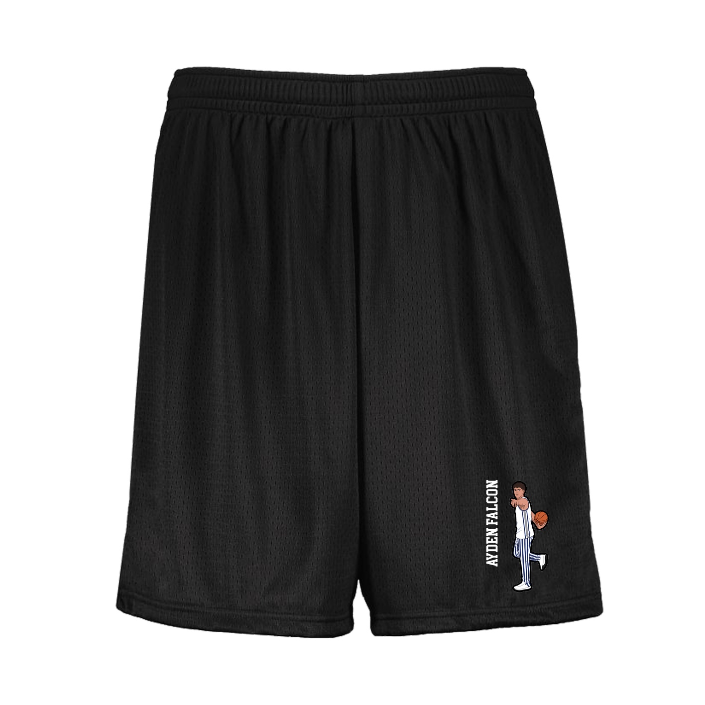 Shorts — Name Vertical in Black