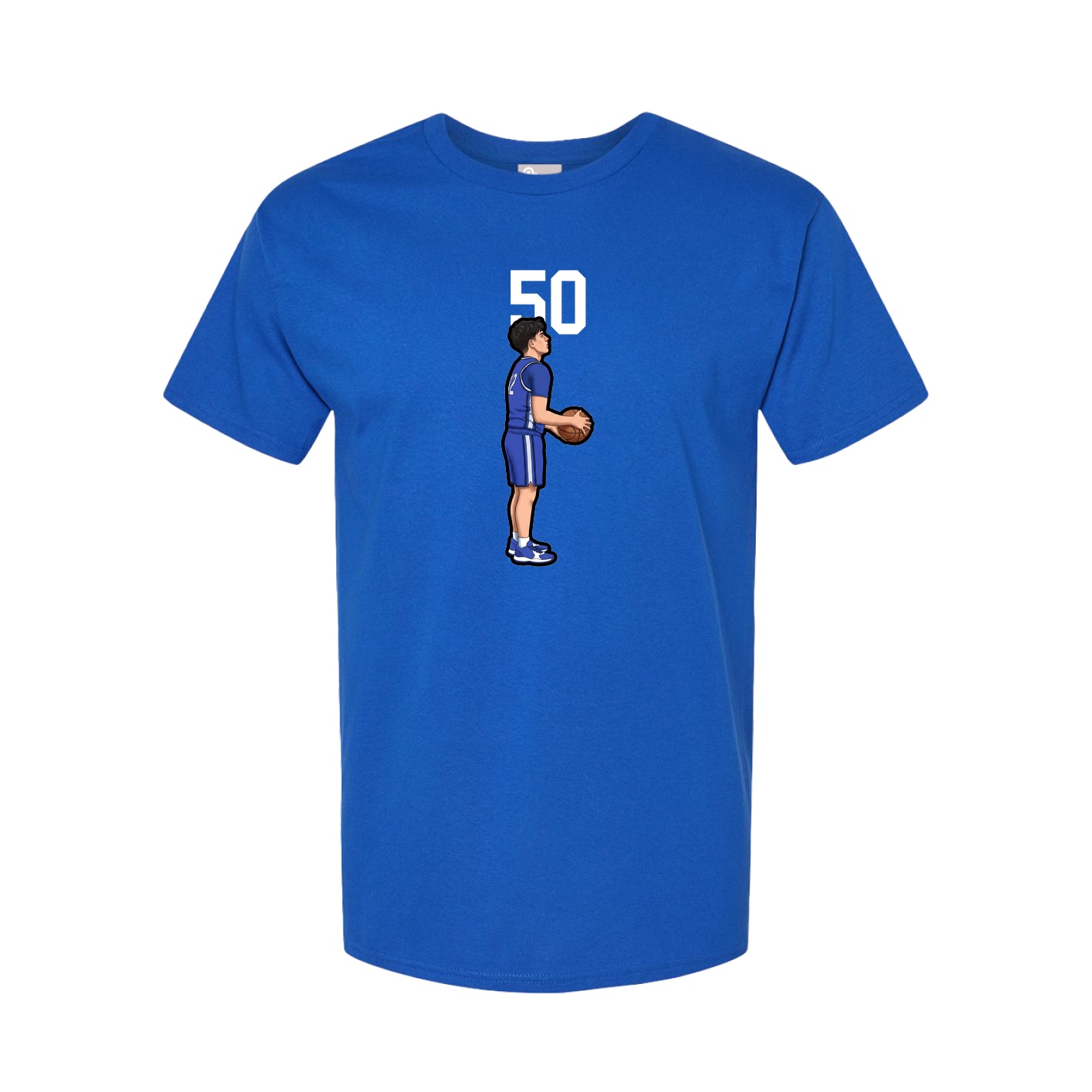 Youth Tee — Number Top in Royal