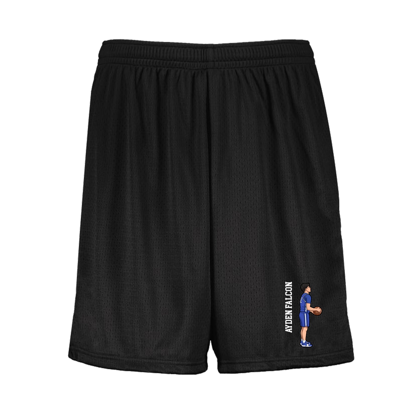 Shorts — Name Vertical in Black