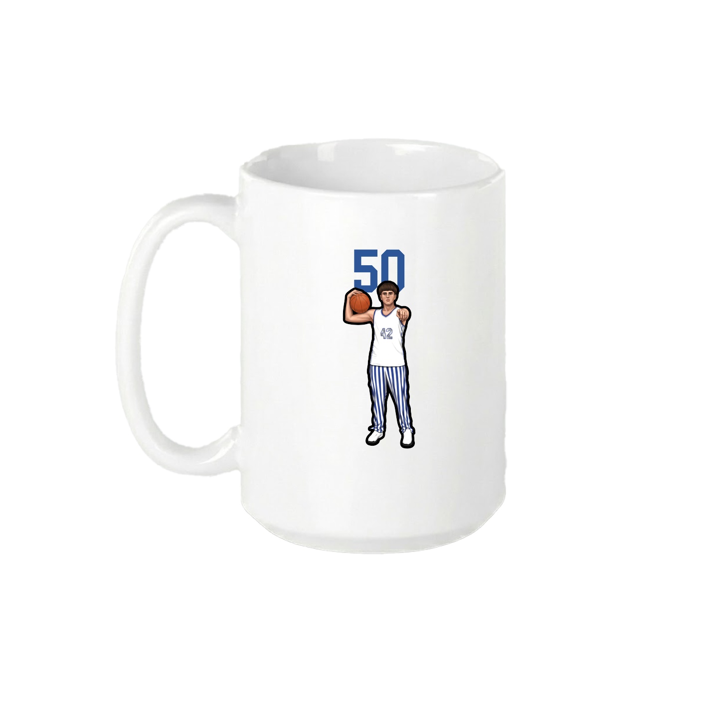 15oz Coffee Mug — Number Top in White