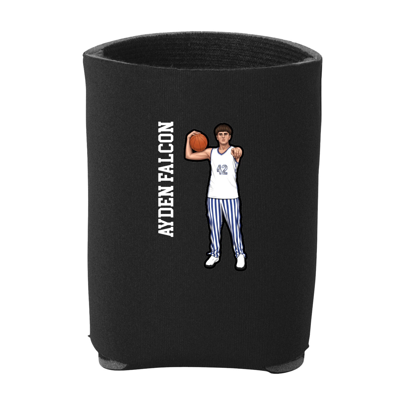 Can Holder — Name Vertical in Black