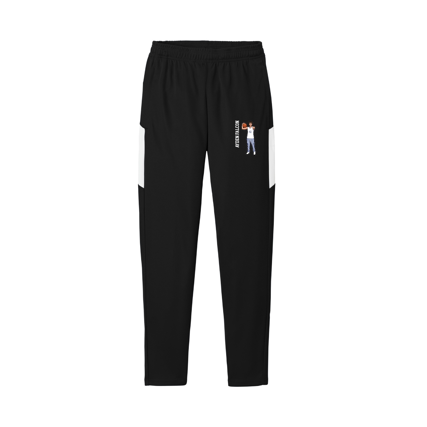 Team Travel Pant — Name Vertical in Black/White