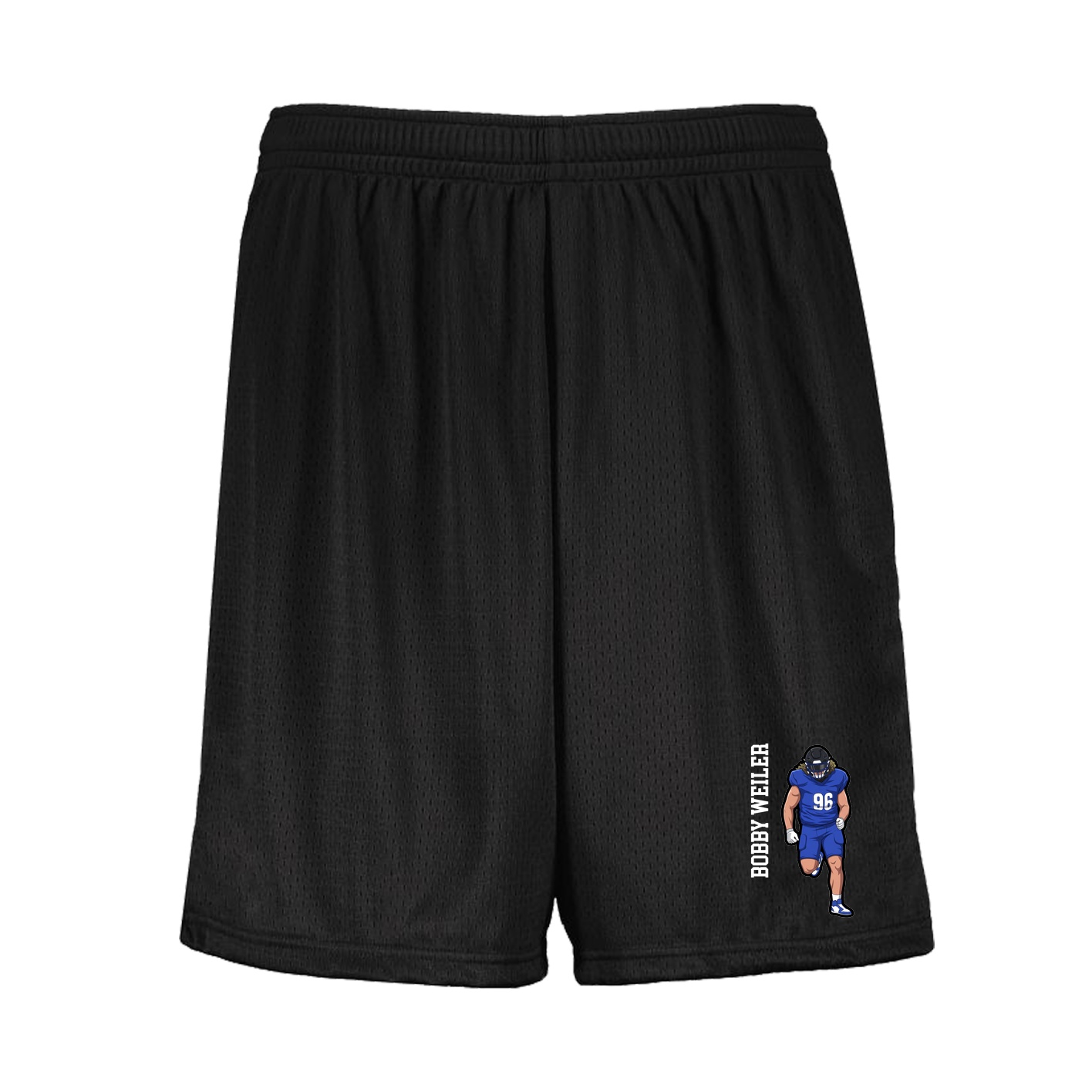 Shorts — Name Vertical in Black