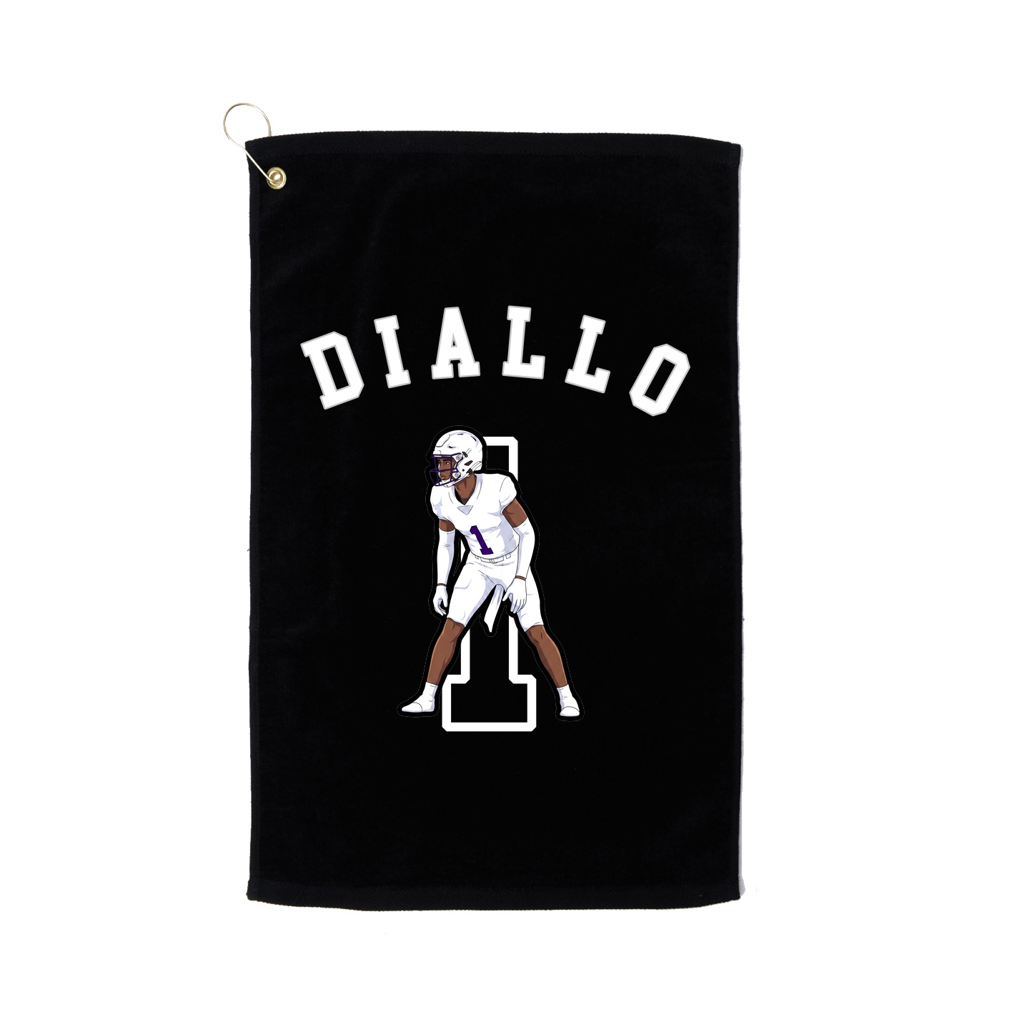 Golf Towel — Shirsey Arch in Black