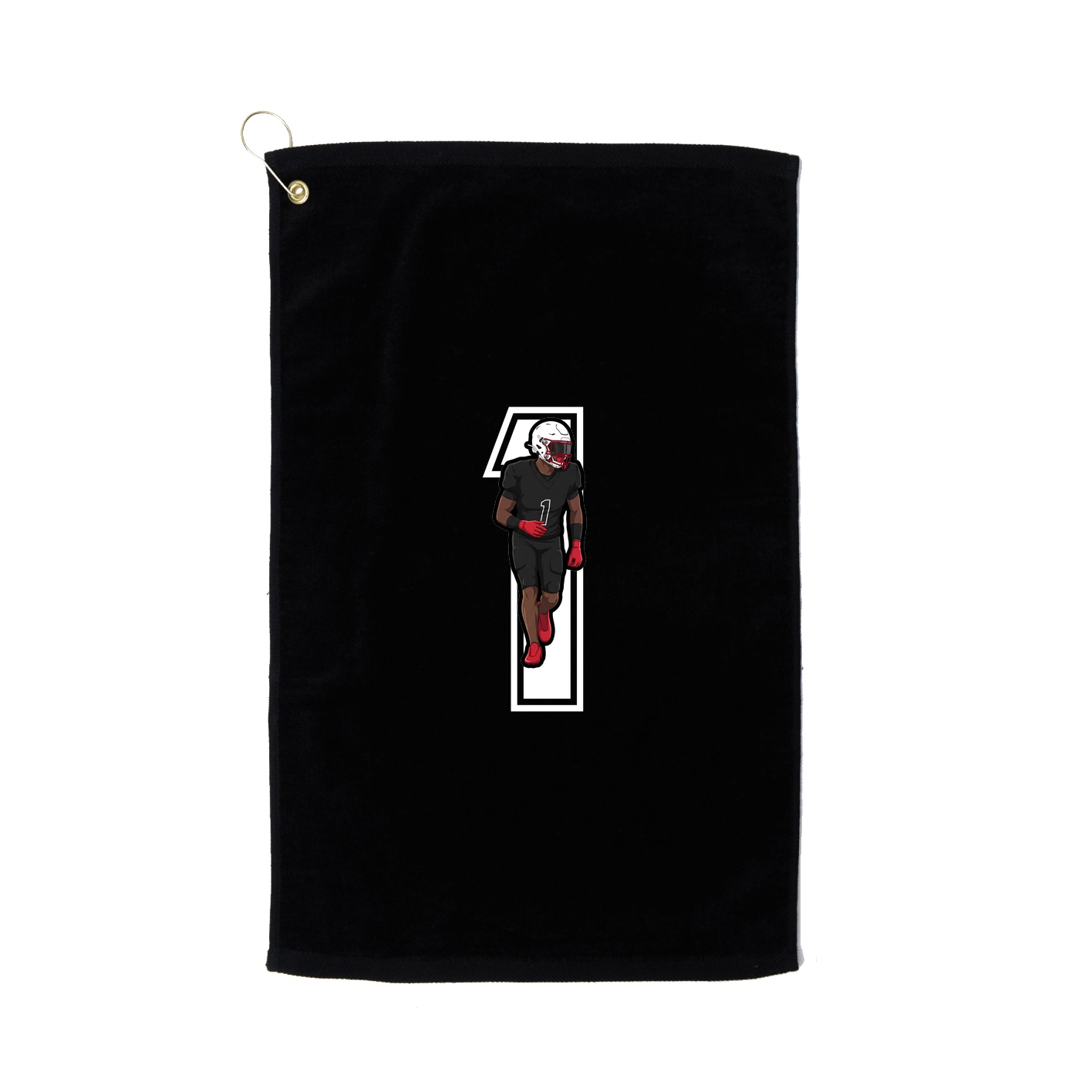 Golf Towel — Number in Black