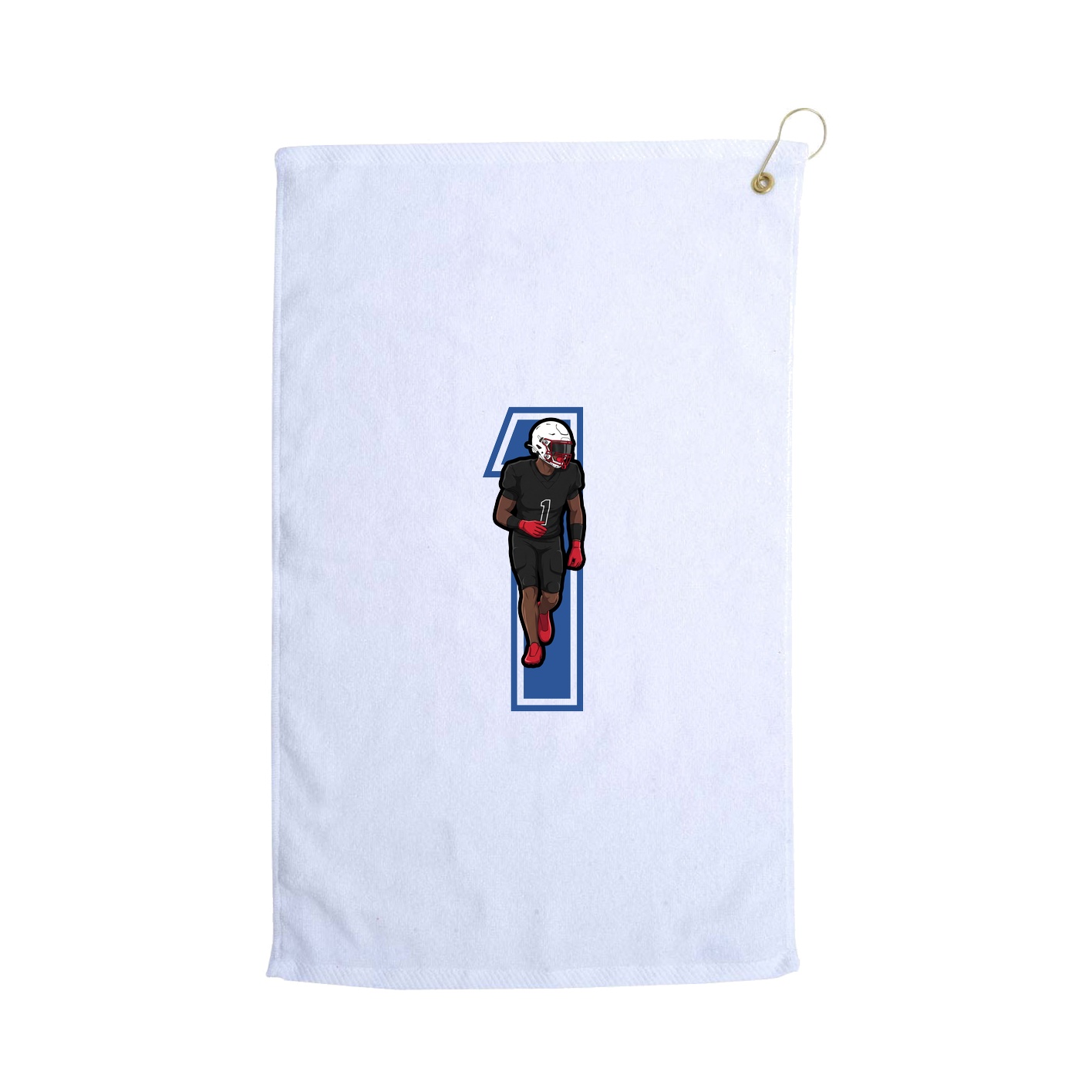 Golf Towel — Number in White