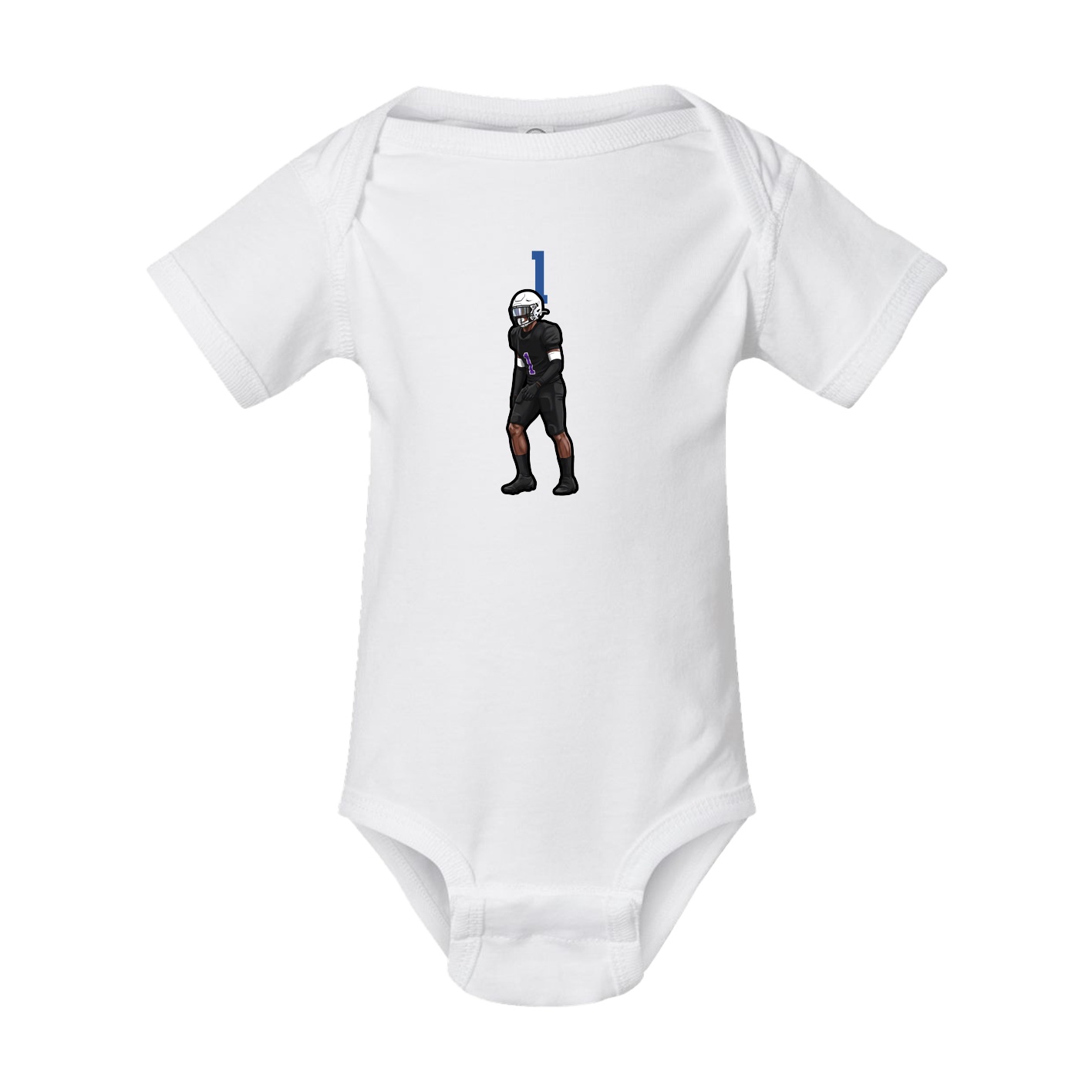 Baby Onesie — Number Top in White