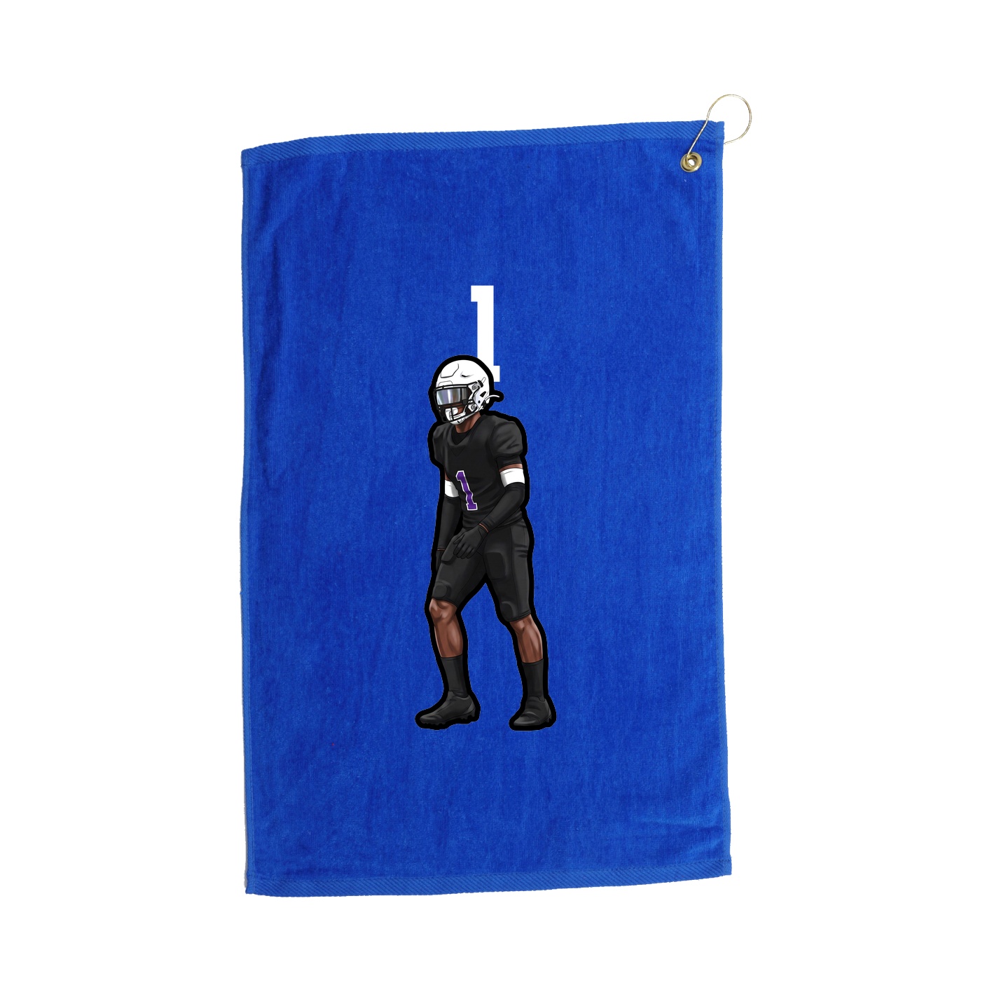 Golf Towel — Number Top in Royal