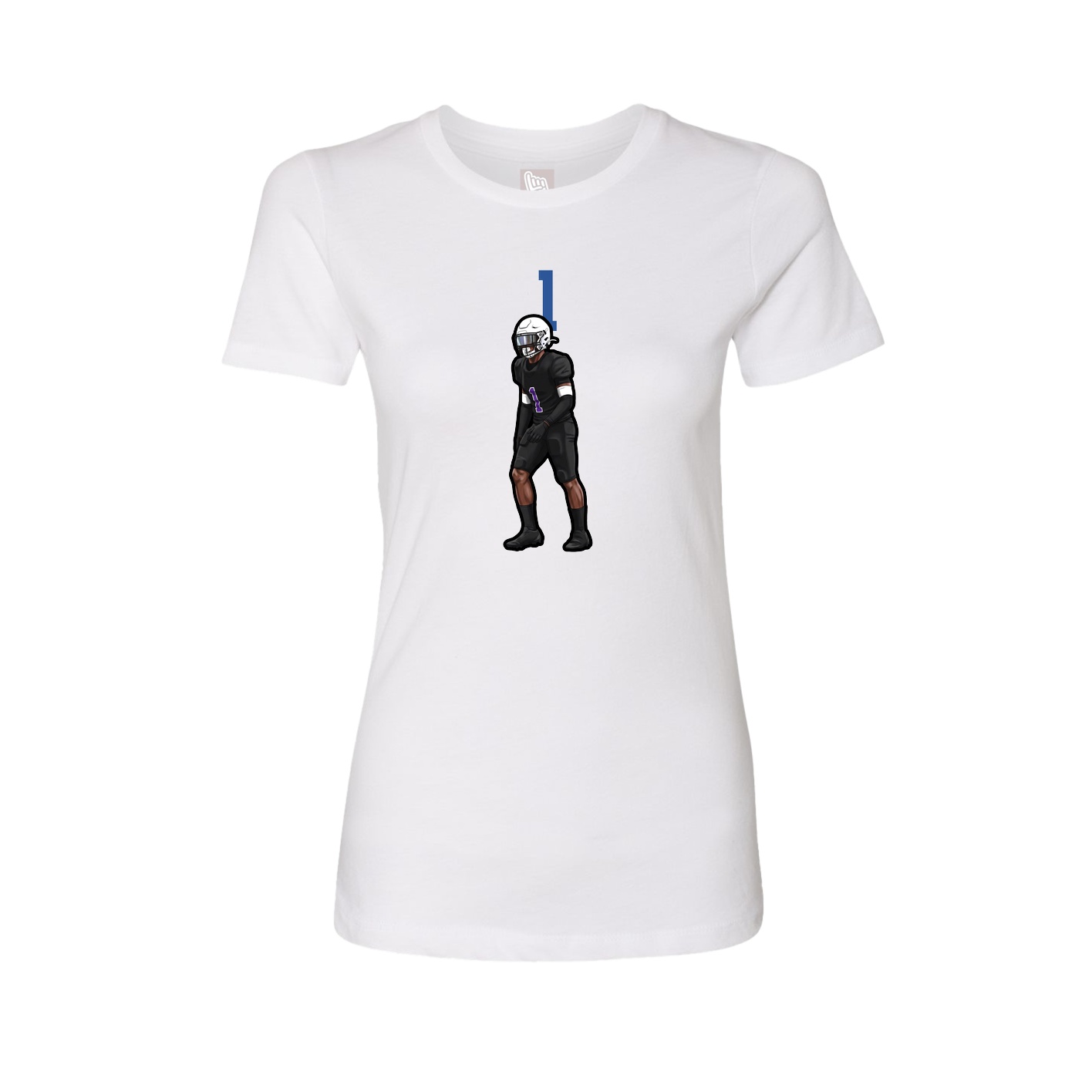 Womens Tee — Number Top in White