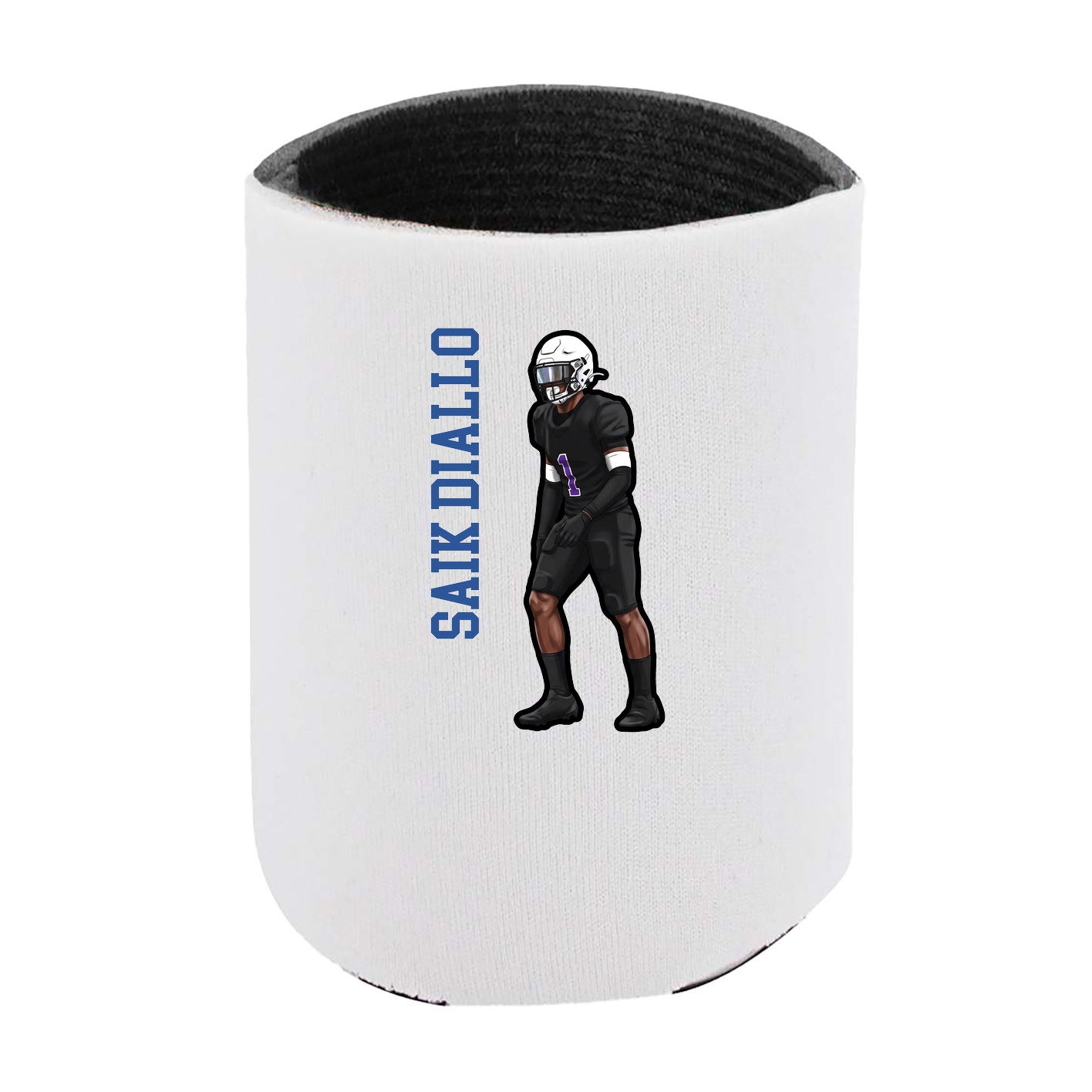 Can Holder — Name Vertical in White