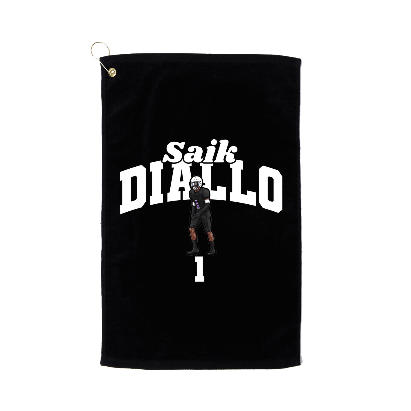 Golf Towel — Signature Arch in Black