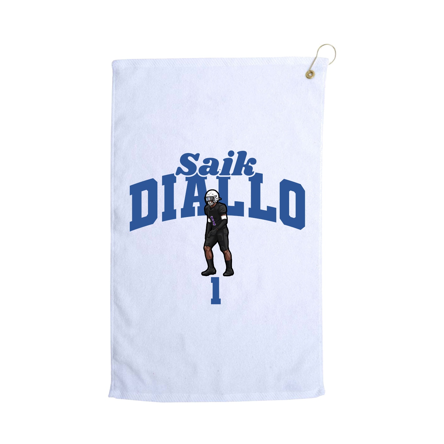 Golf Towel — Signature Arch in White