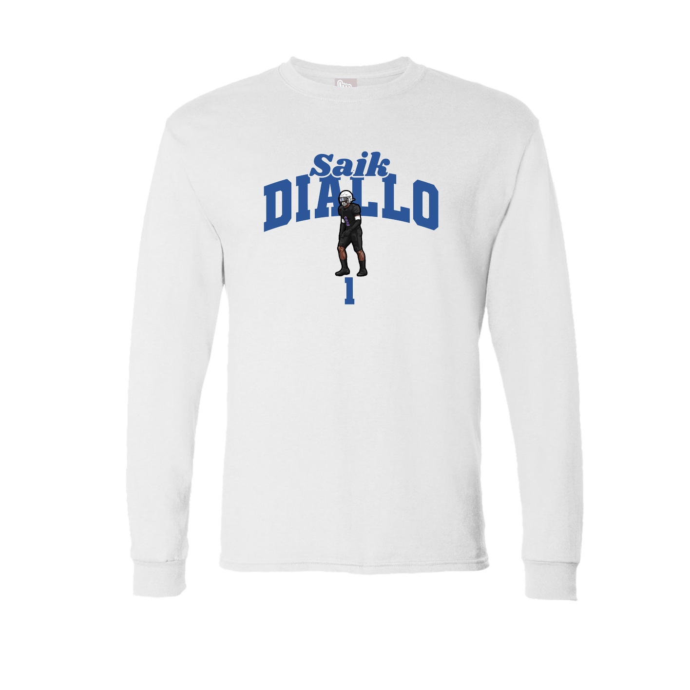 Long Sleeve Tee — Signature Arch in White