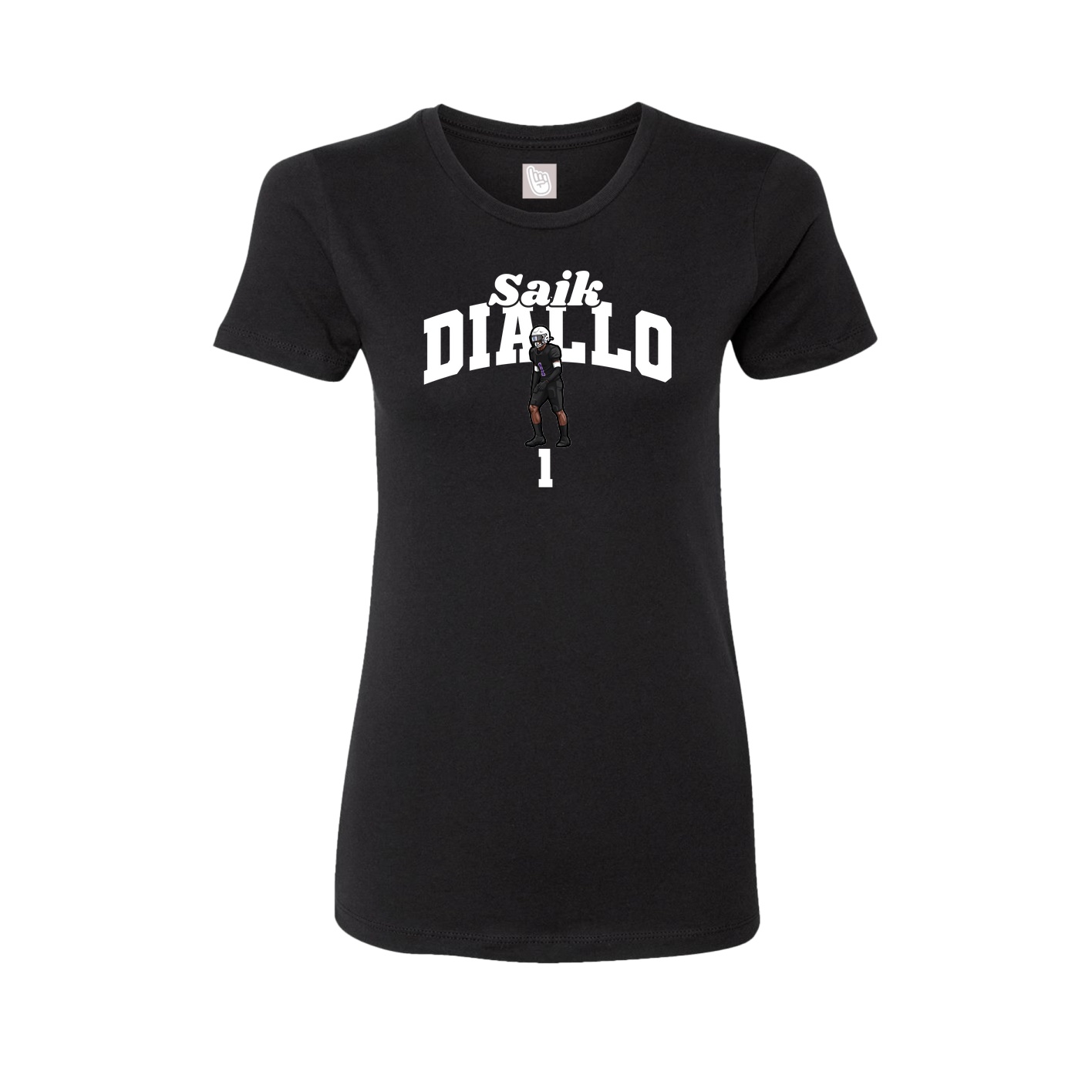 Womens Tee — Signature Arch in Black