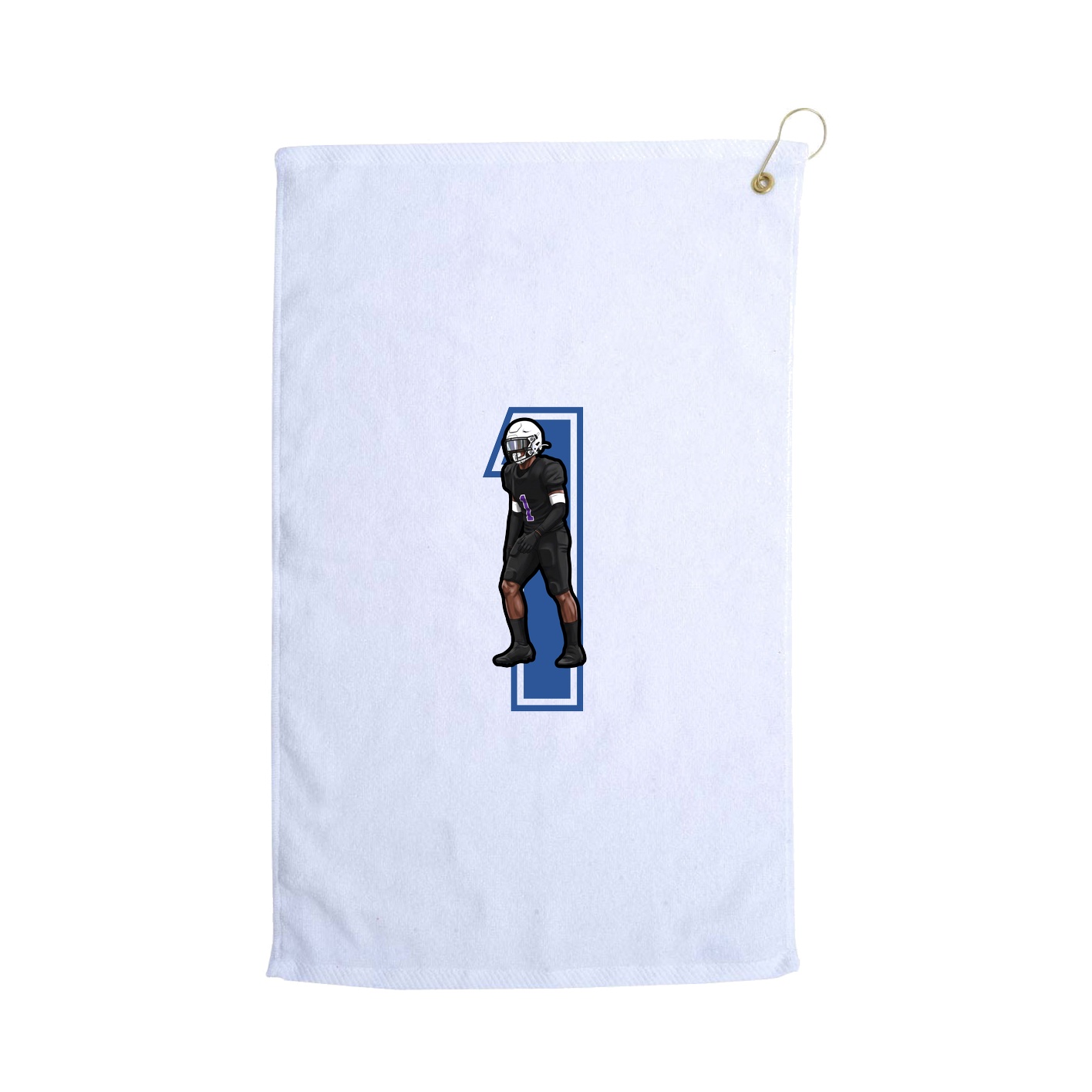 Golf Towel — Number in White