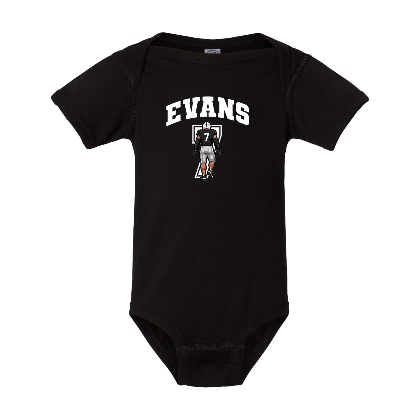 Baby Onesie — Number in Black