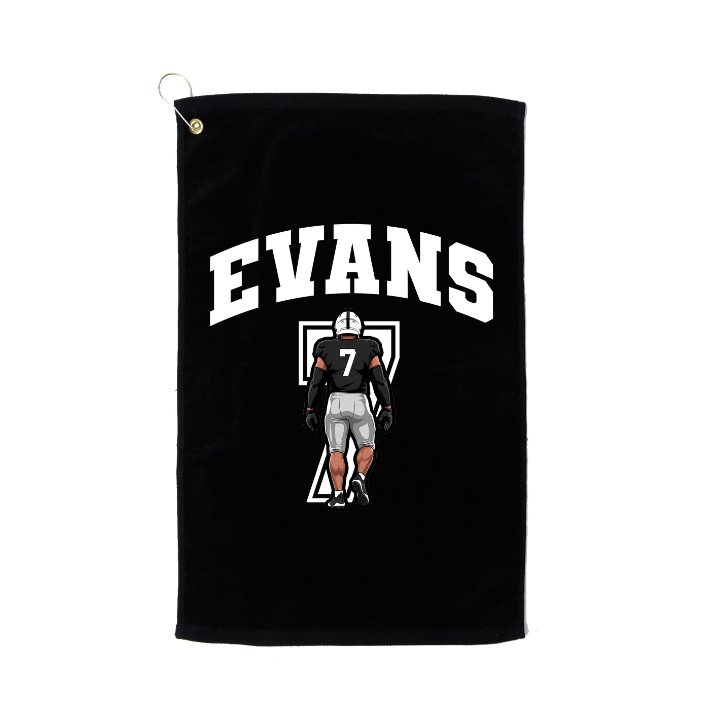 Golf Towel — Number in Black