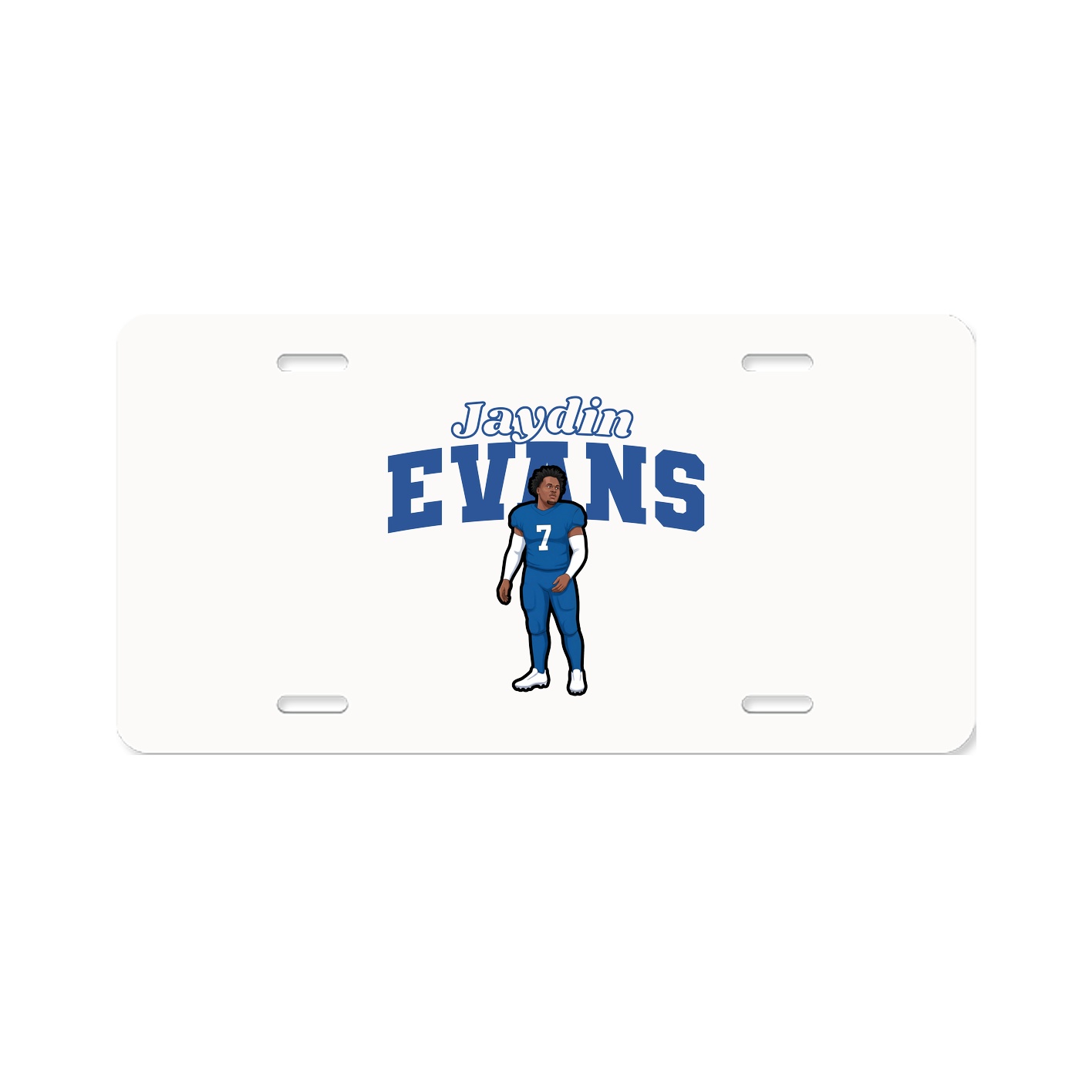 License Plate — Name Arch in Classic