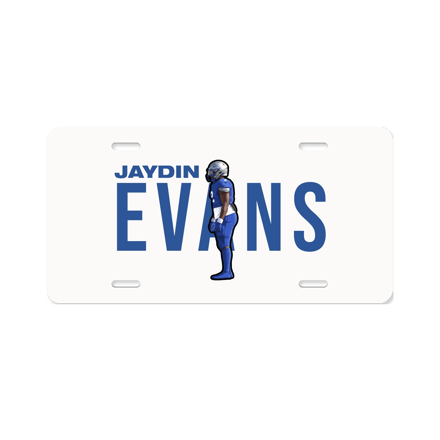 License Plate — Player Name in Classic