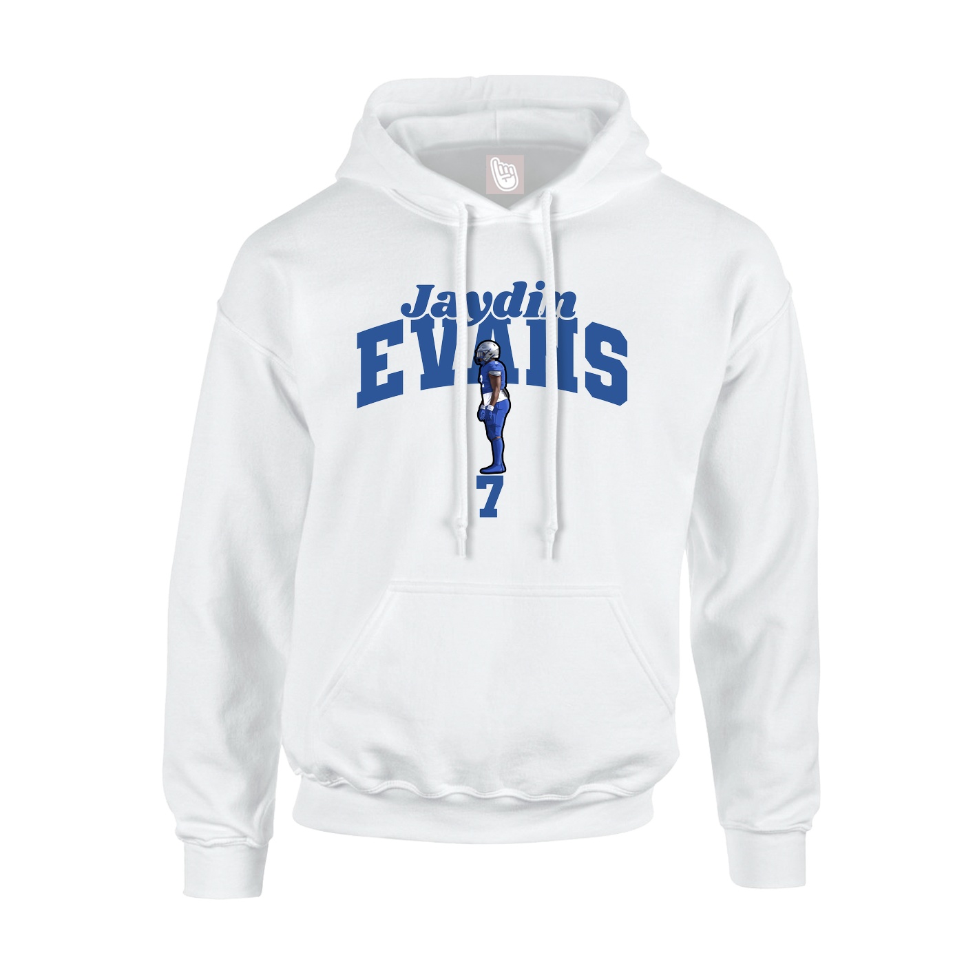 Hoodie — Signature Arch in White