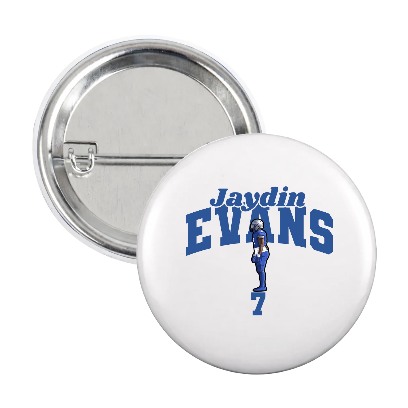 Game Day Button — Signature Arch in White