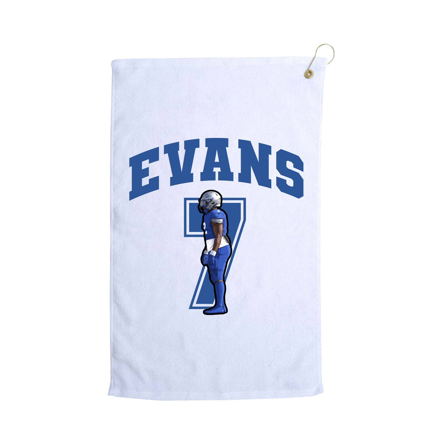 Golf Towel — Number in White