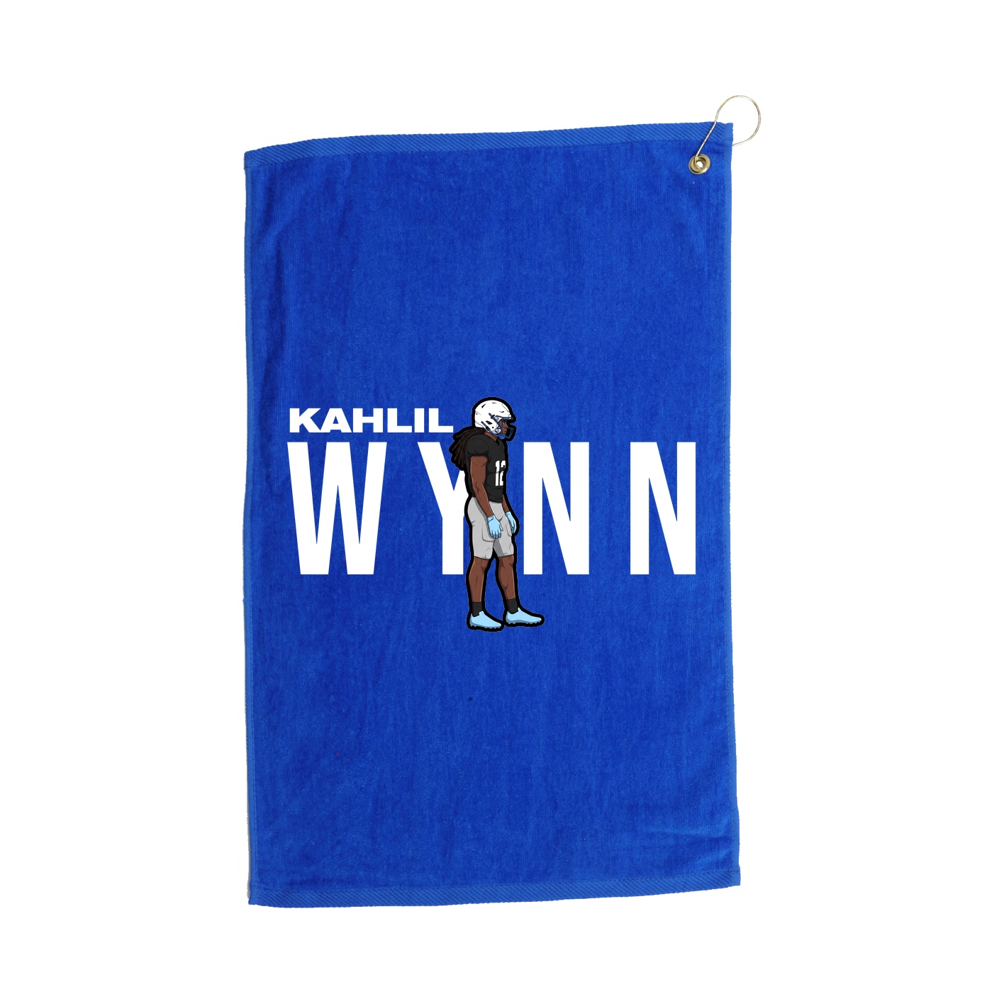 Golf Towel — Player Name in Royal