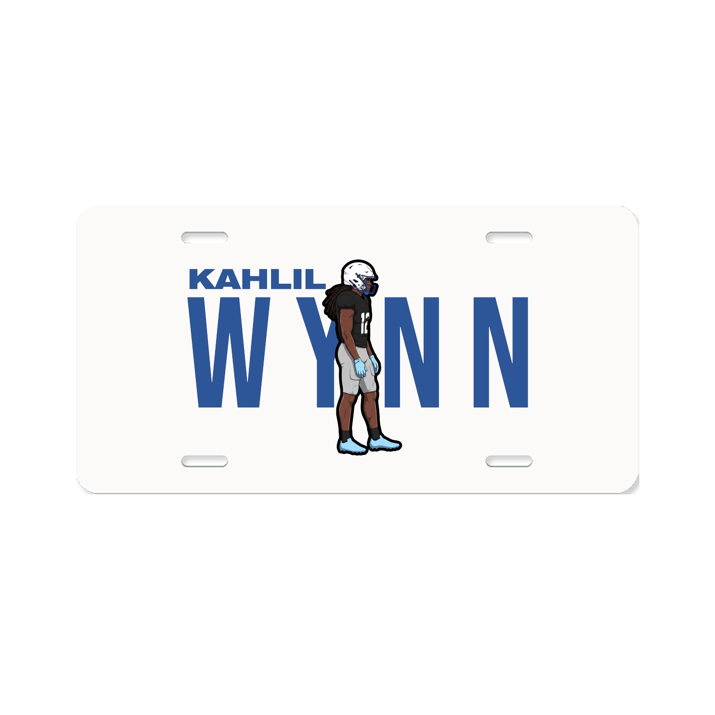License Plate — Player Name in Classic