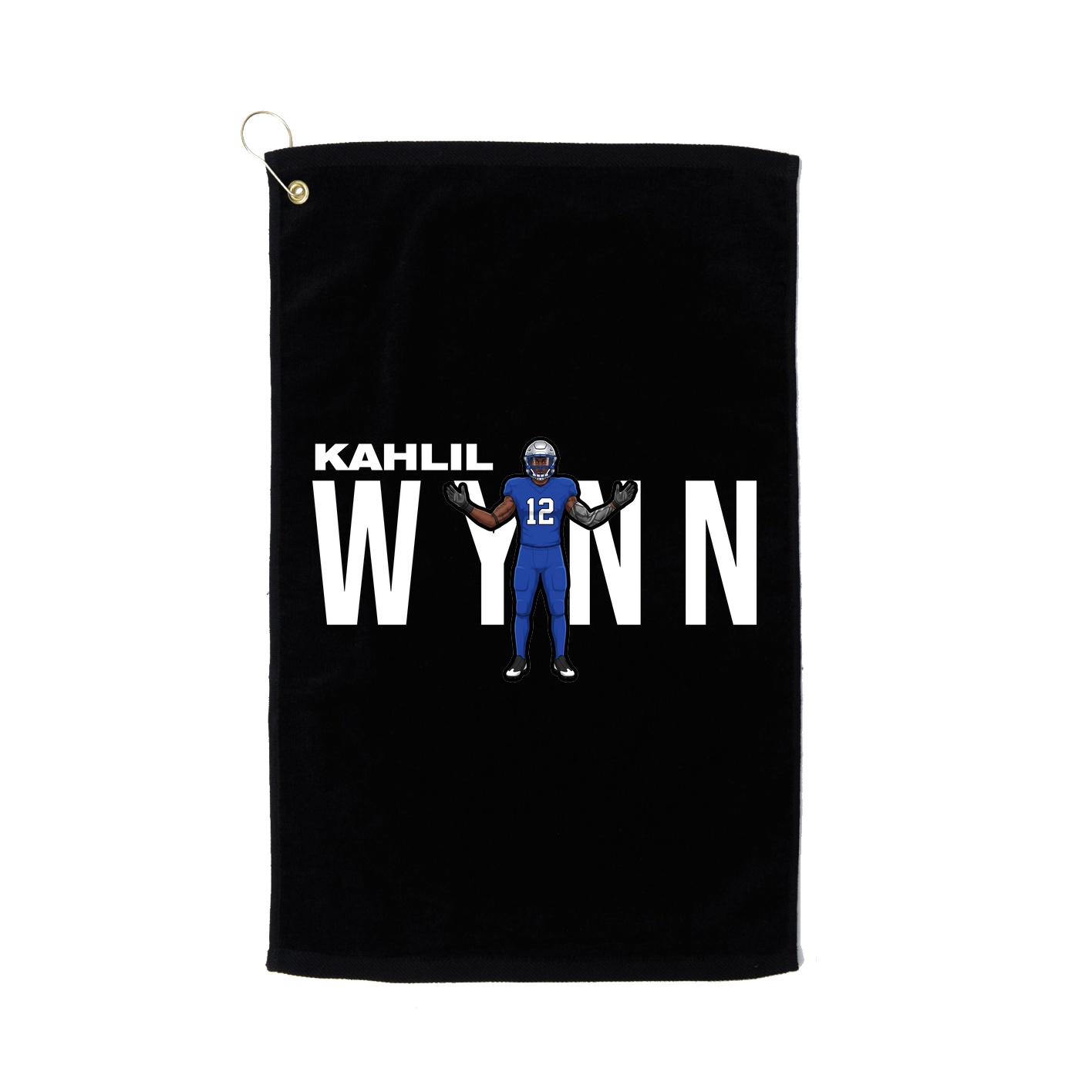 Golf Towel — Player Name in Black