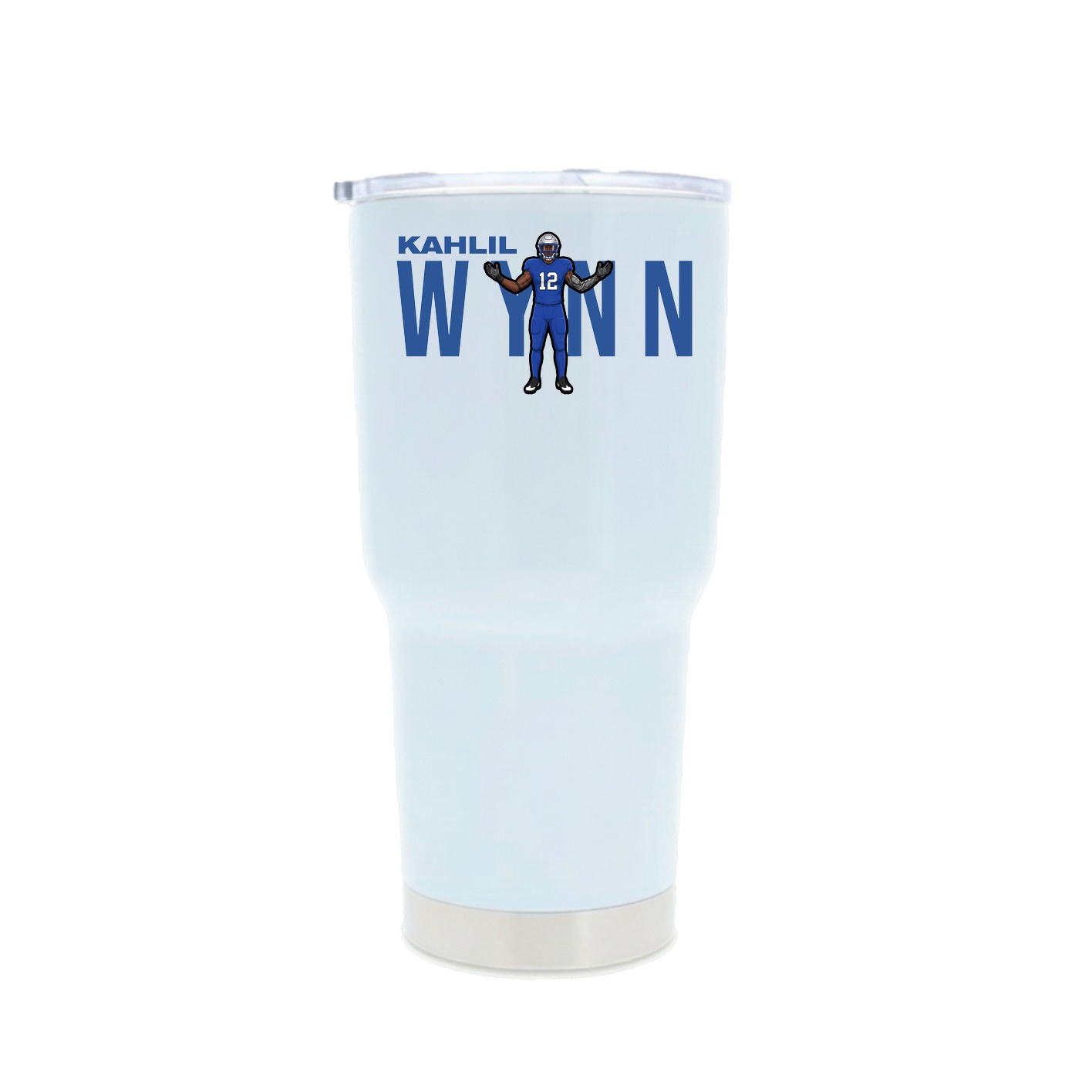 30oz Stainless Steel Tumbler — Player Name in White