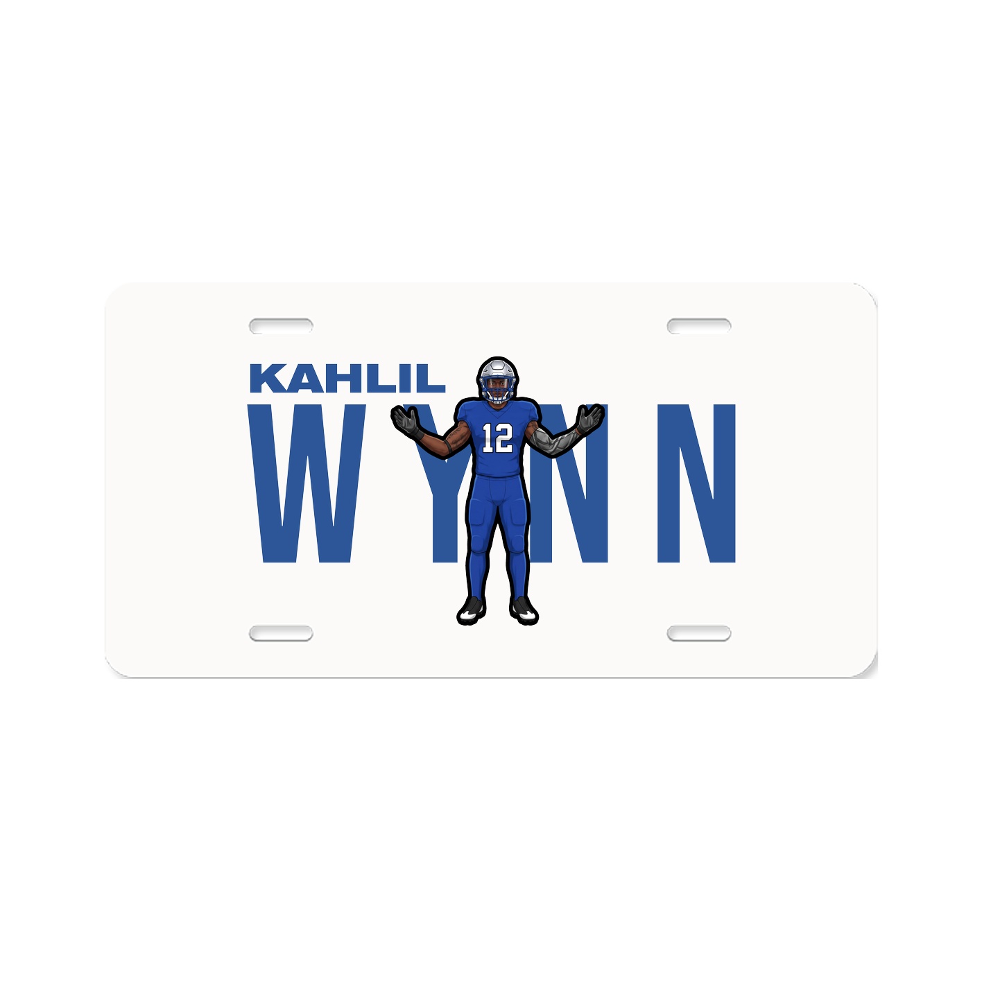 License Plate — Player Name in Classic