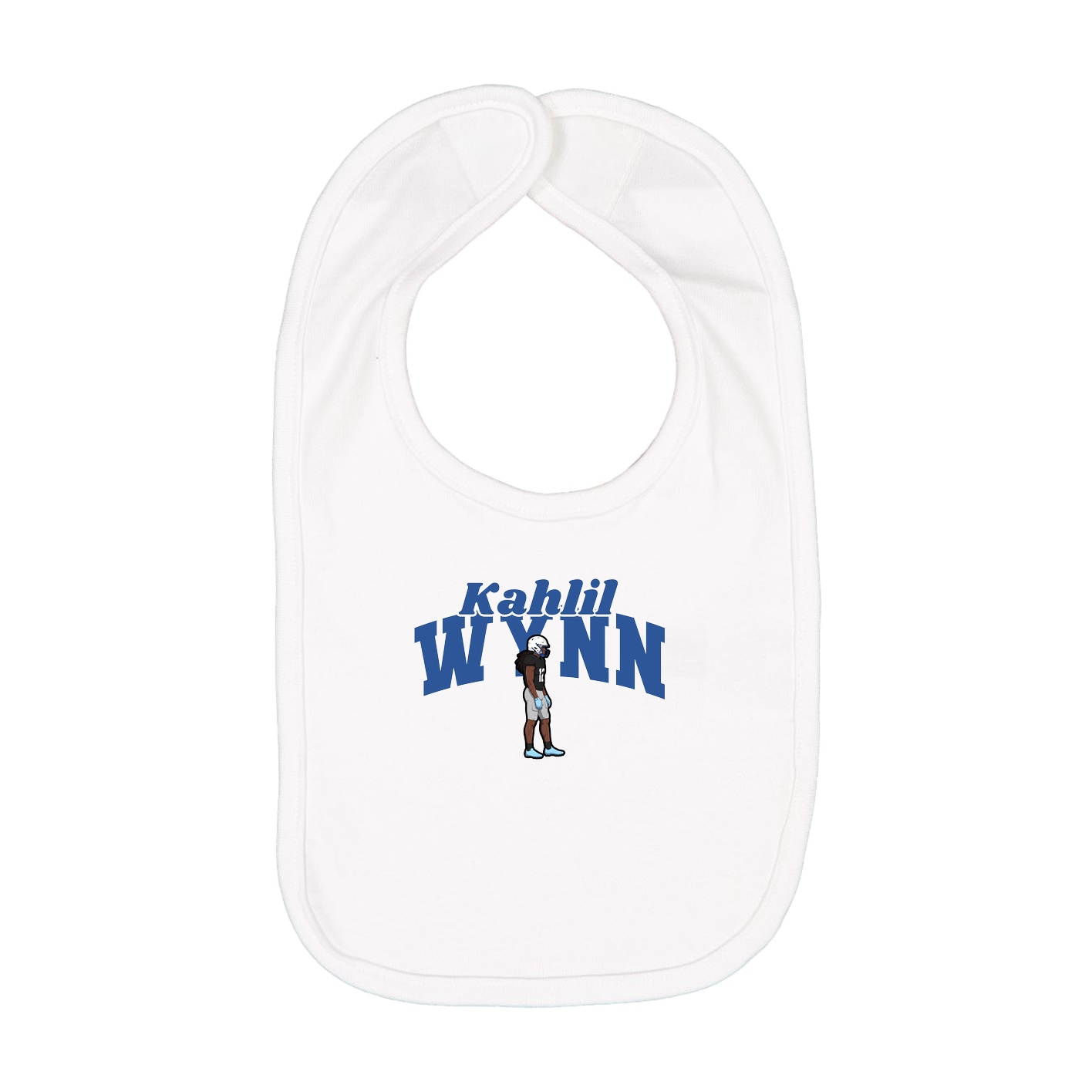 Infant Bib — Signature Arch in White