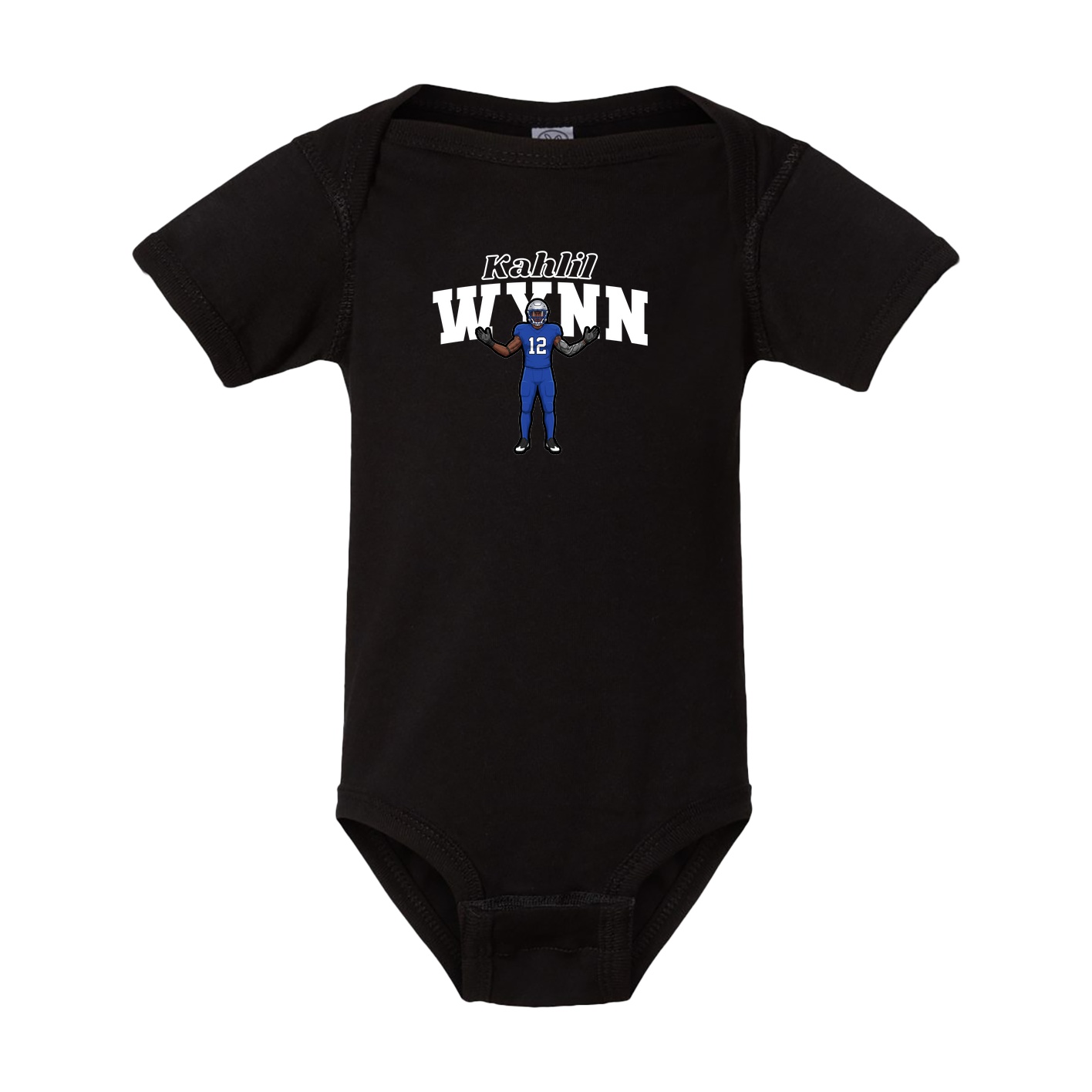 Baby Onesie — Name Arch in Black