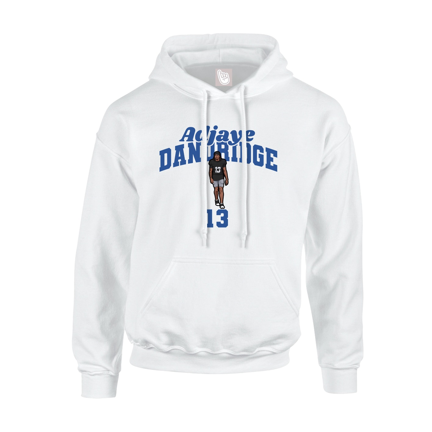 Youth Hoodie — Signature Arch in White