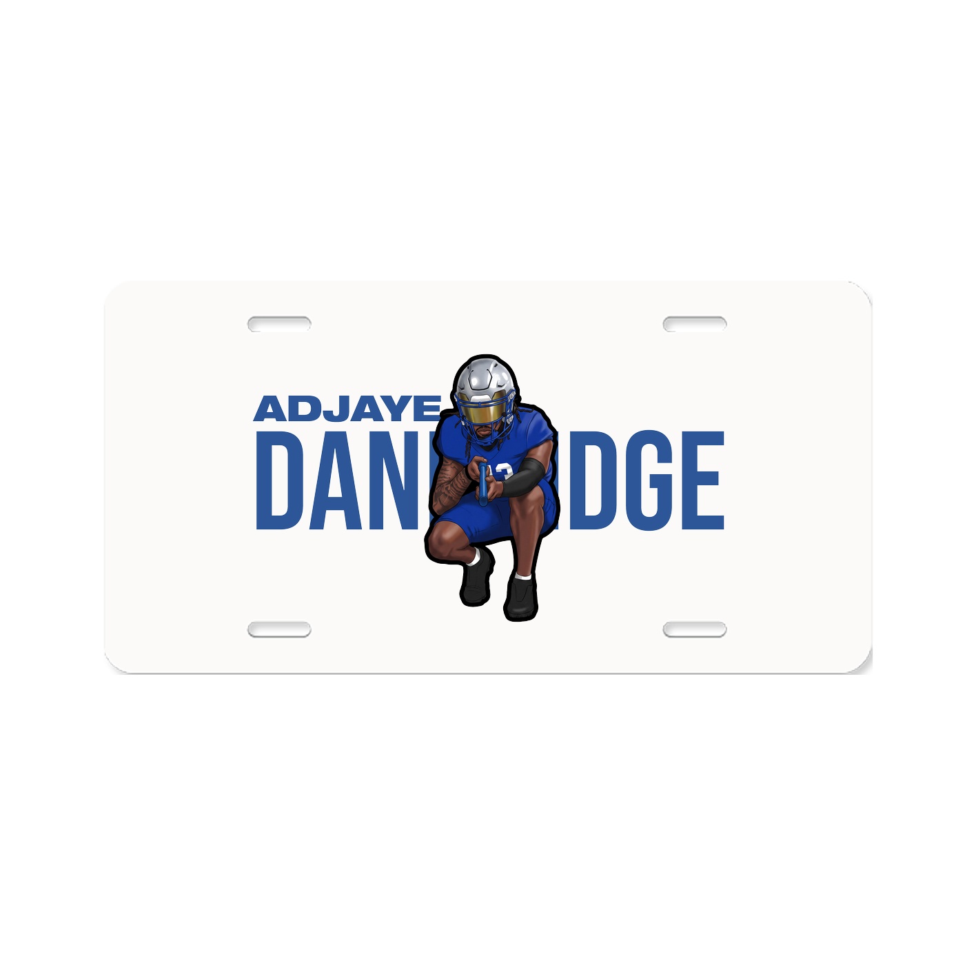 License Plate — Player Name in Classic