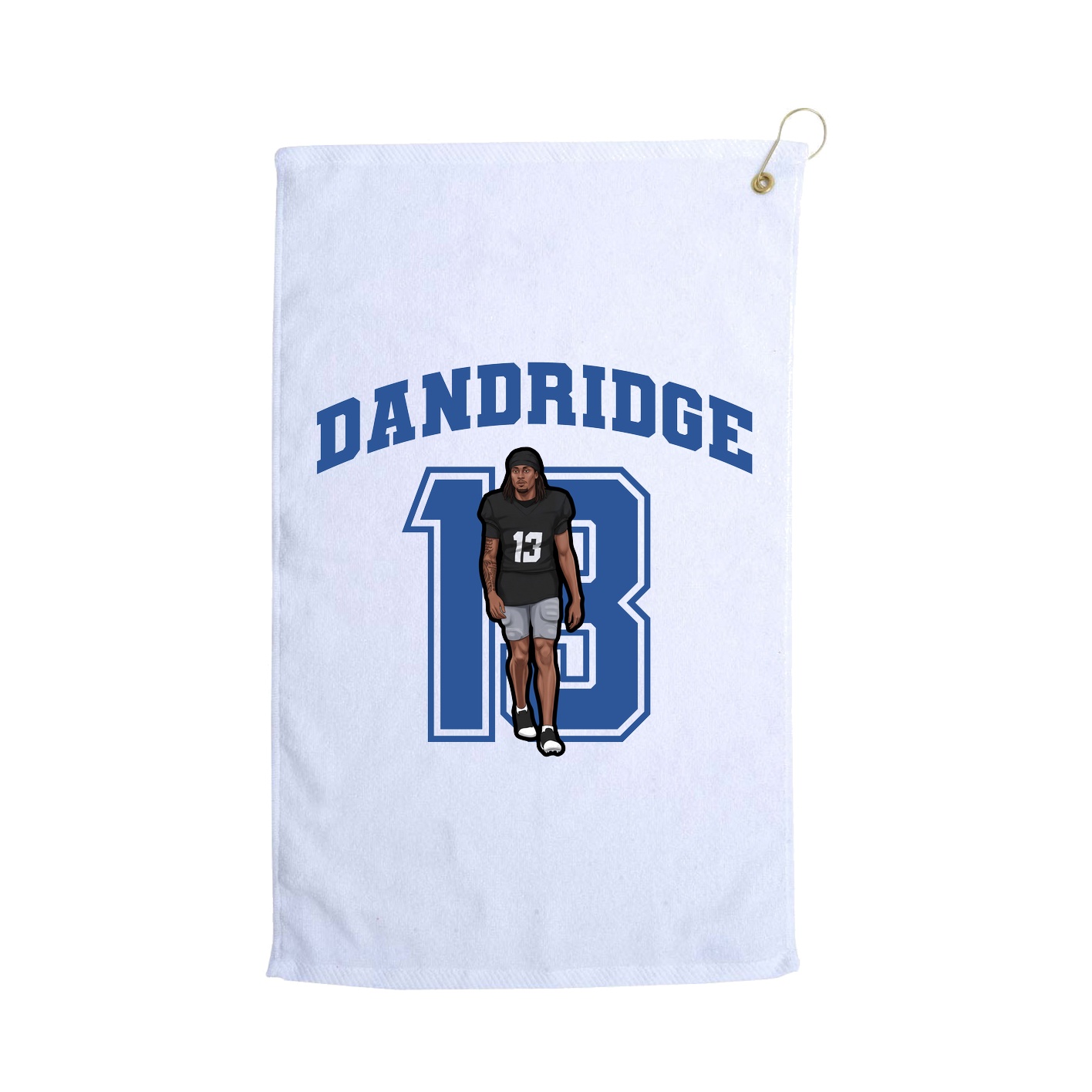 Golf Towel — Number in White