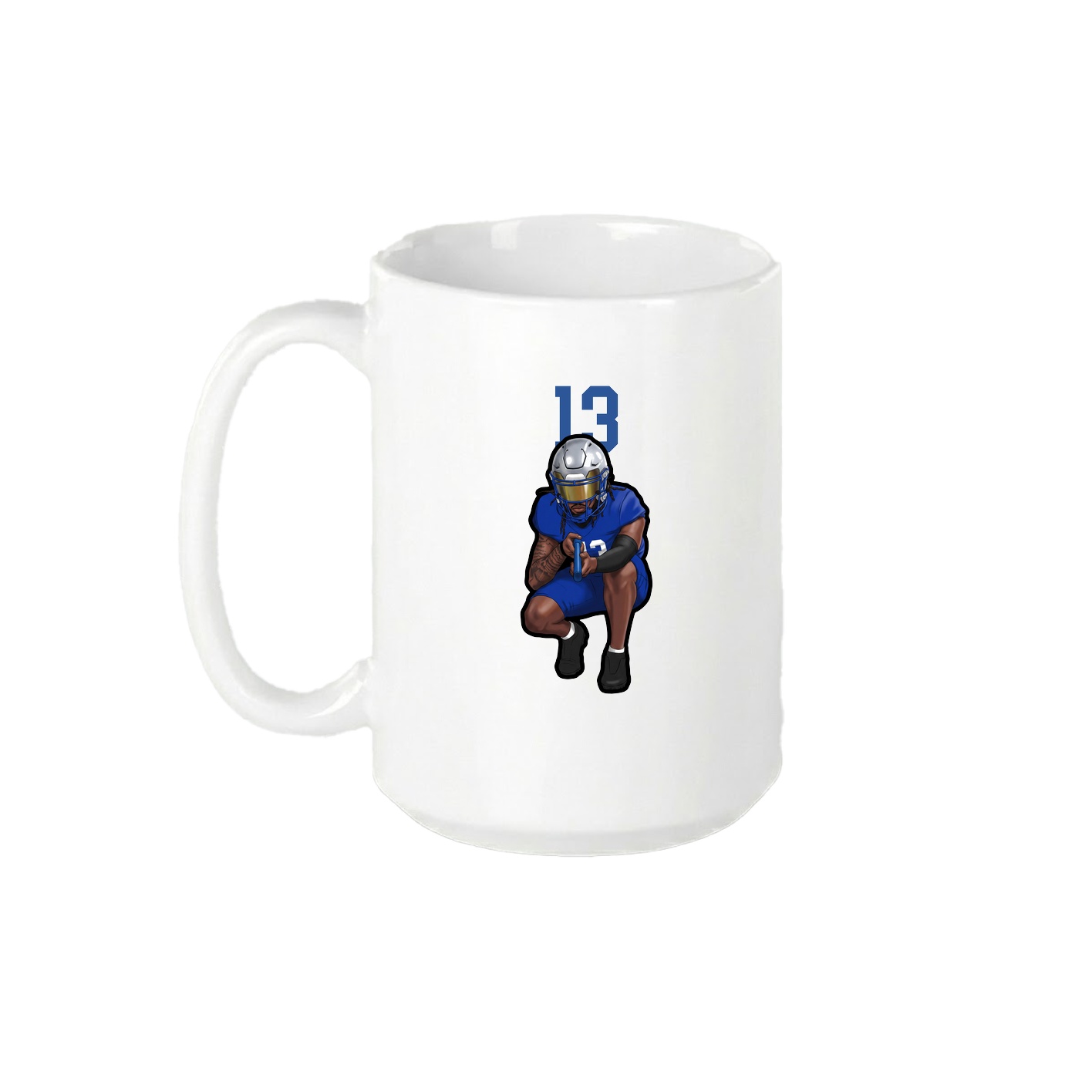15oz Coffee Mug — Number Top in White