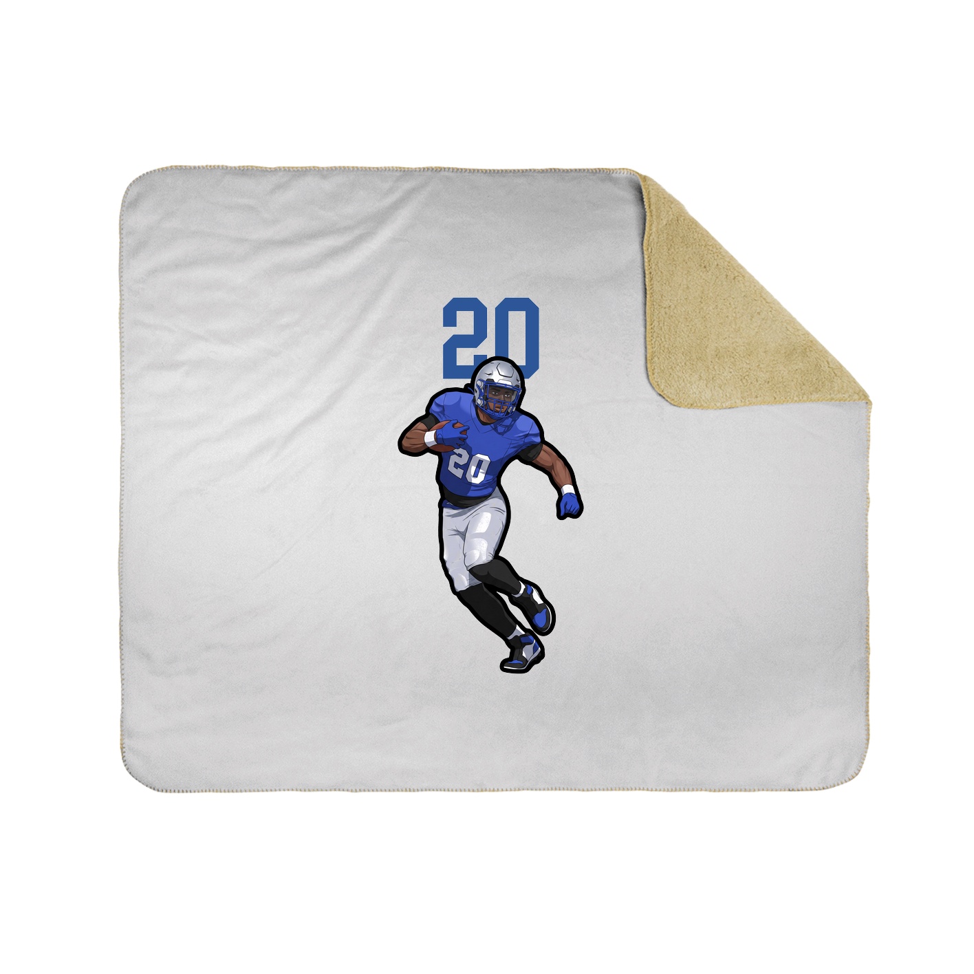 Throw Blanket — Number Top in White