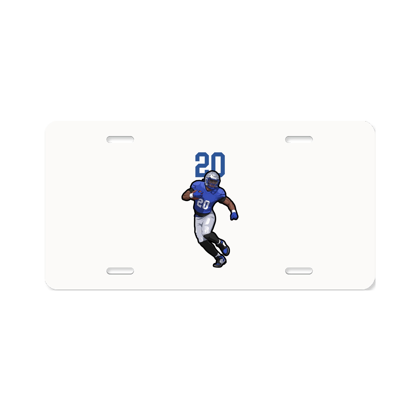 License Plate — Number Top in Classic