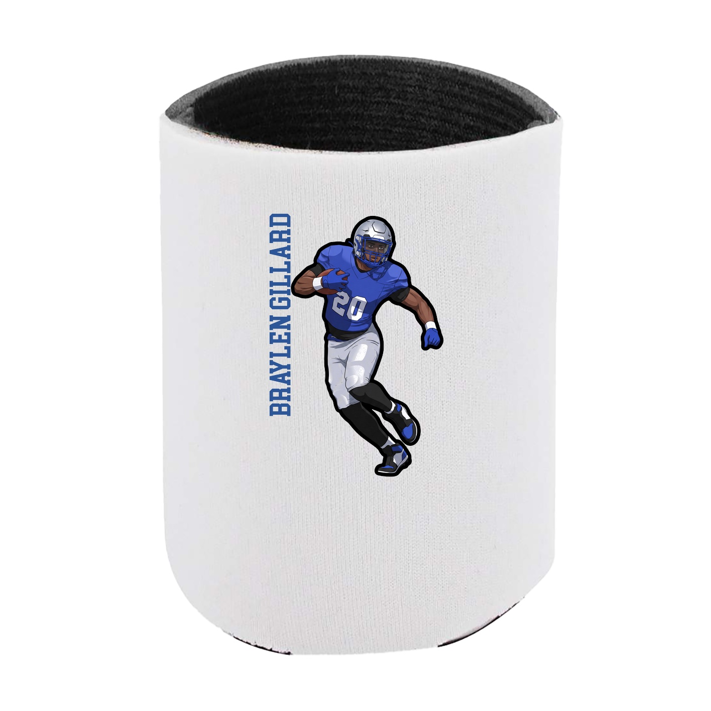 Can Holder — Name Vertical in White