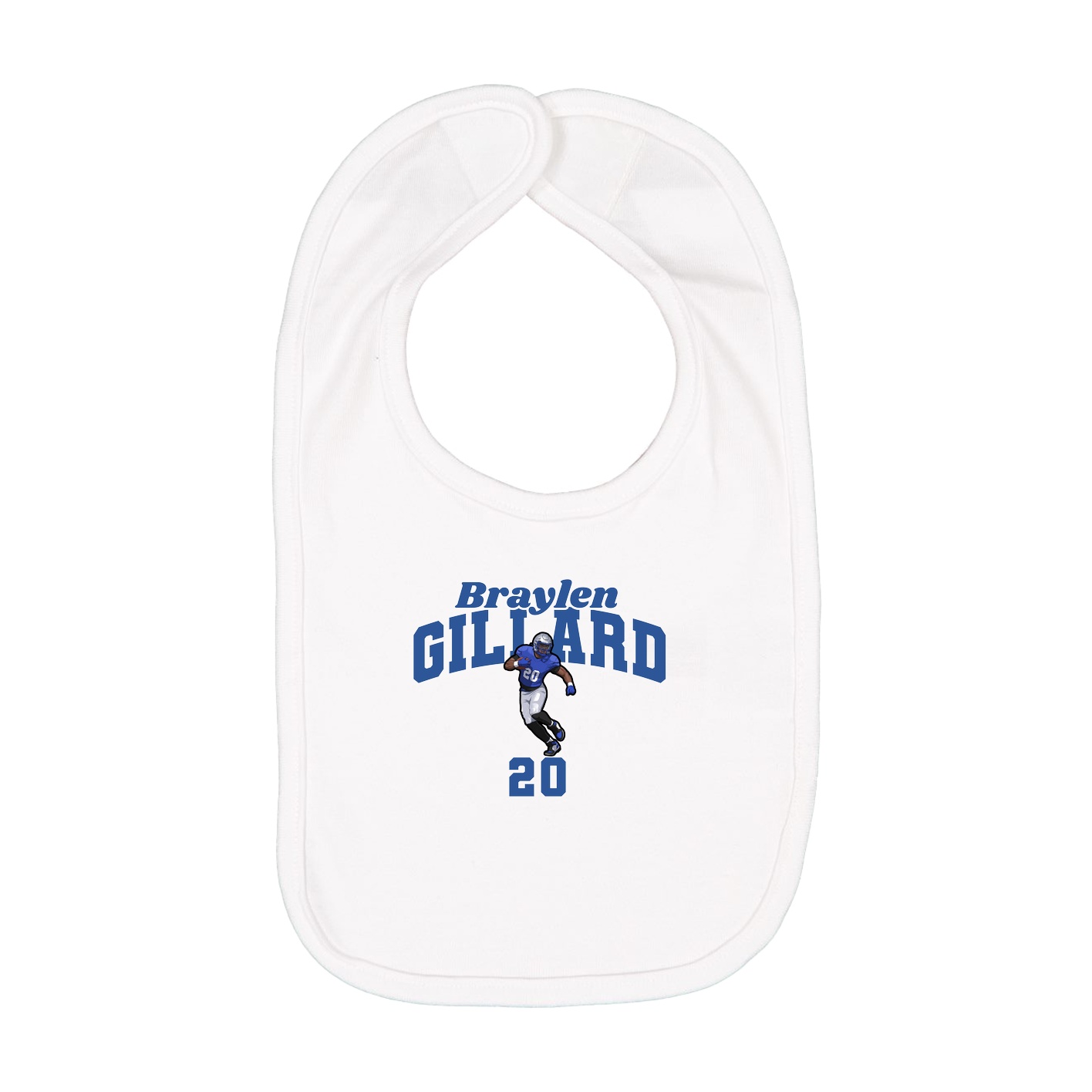 Infant Bib — Signature Arch in White