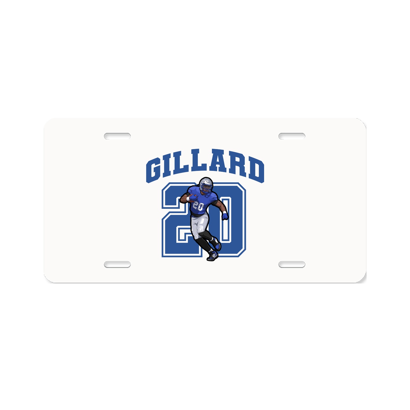 License Plate — Number in Classic