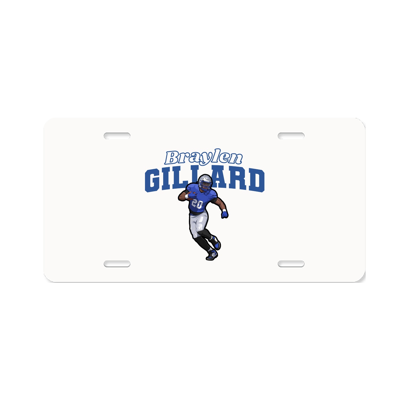 License Plate — Name Arch in Classic