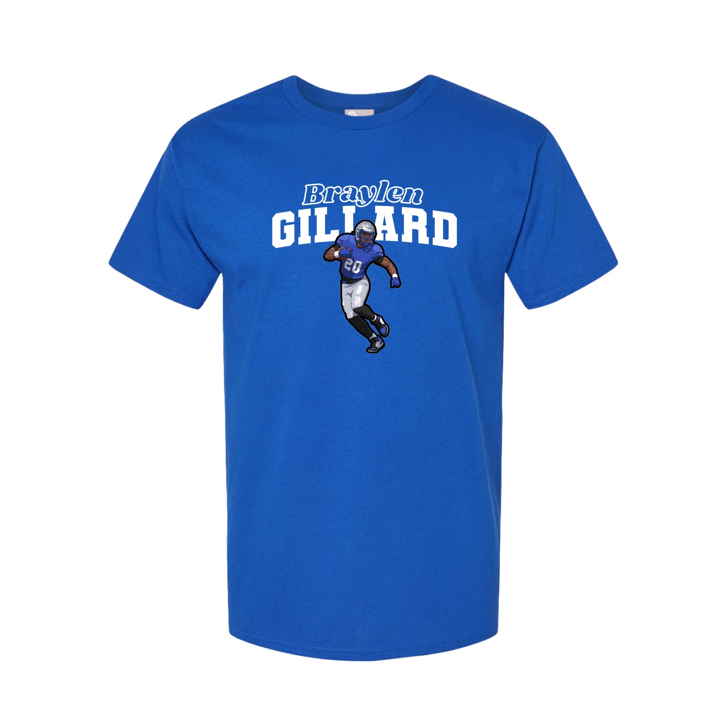 Youth Tee — Name Arch in Royal