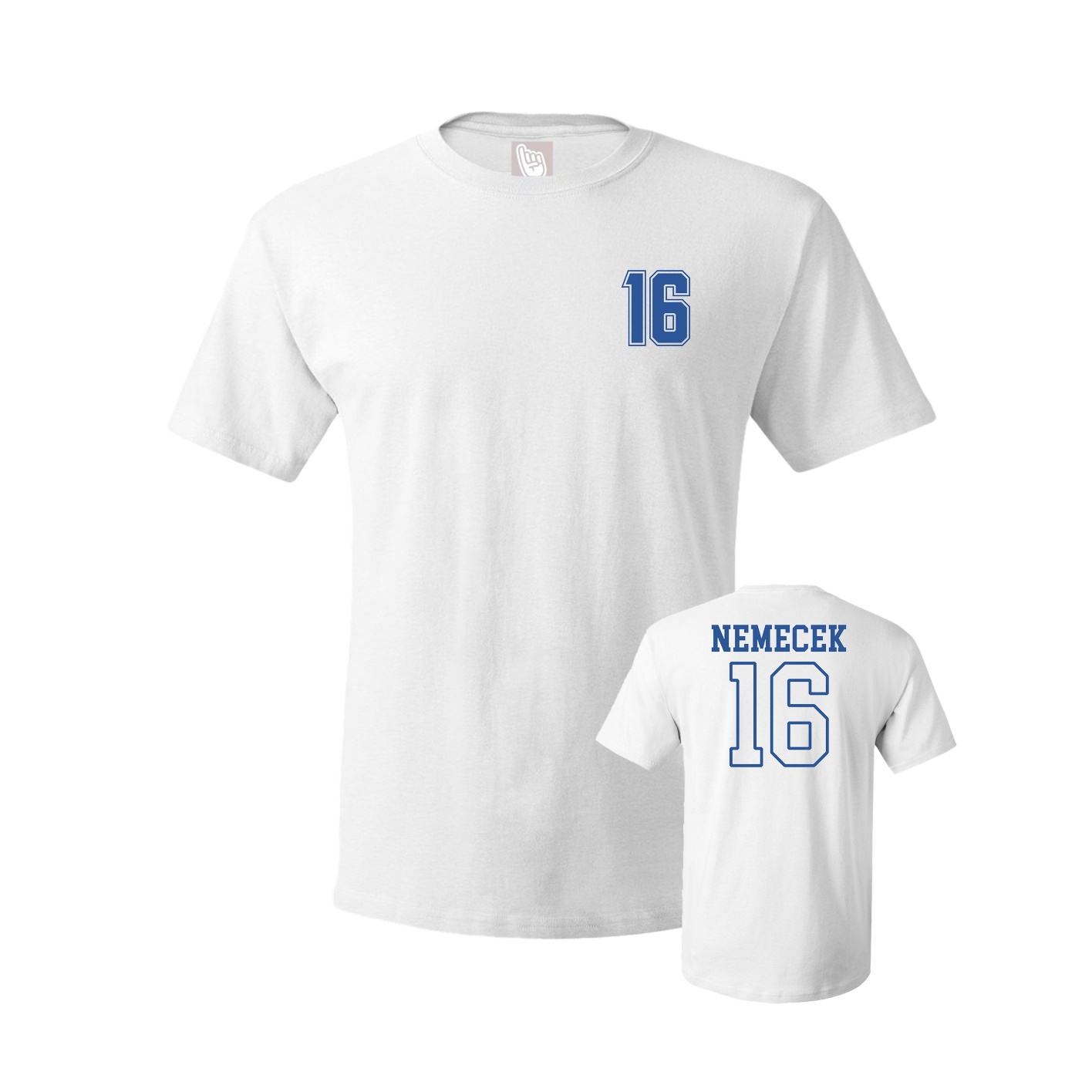 Youth Tee — Chest Back in White