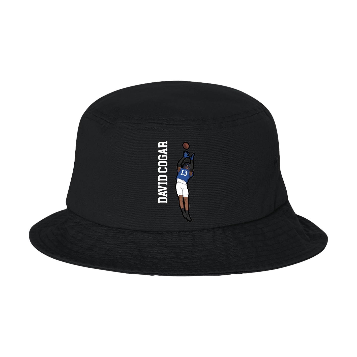 Bucket Cap — Name Vertical in Black