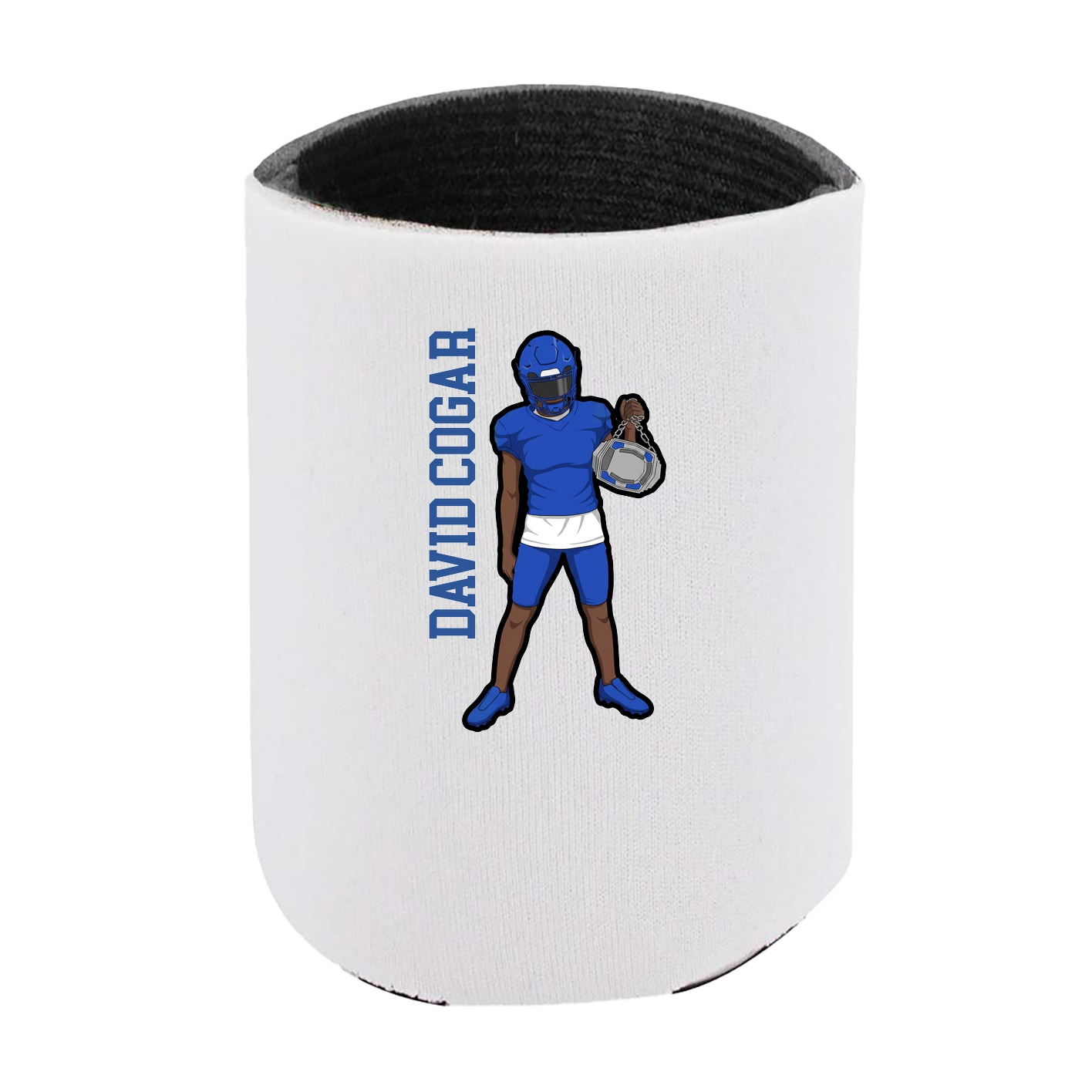 Can Holder — Name Vertical in White