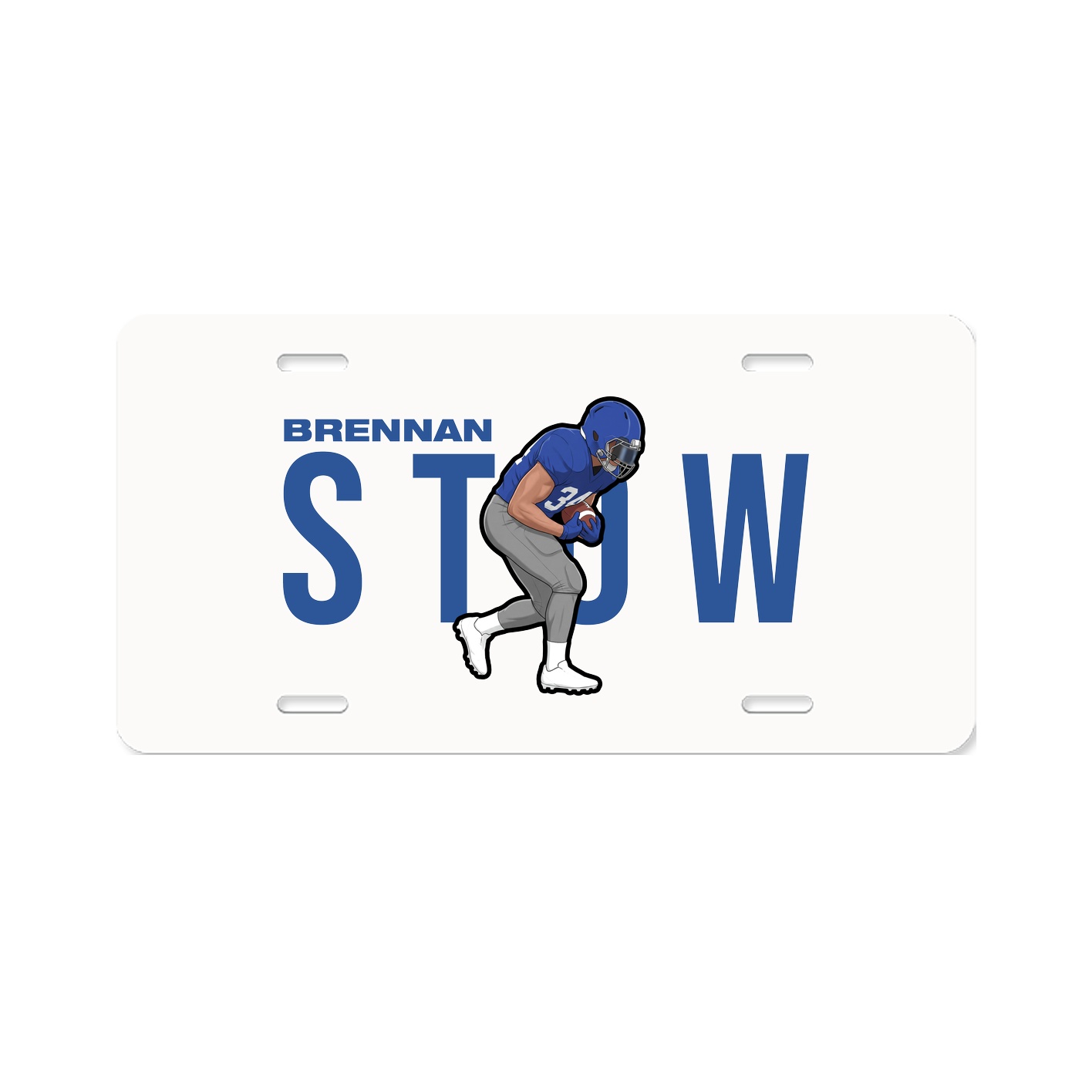 License Plate — Player Name in Classic