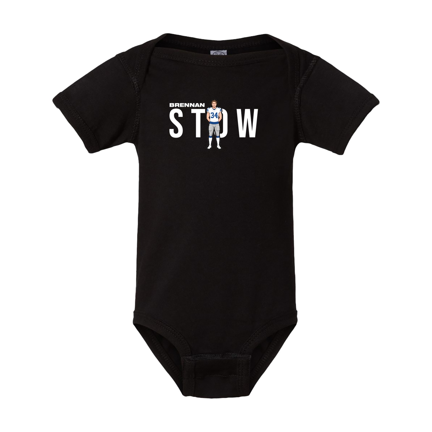 Baby Onesie — Player Name in Black