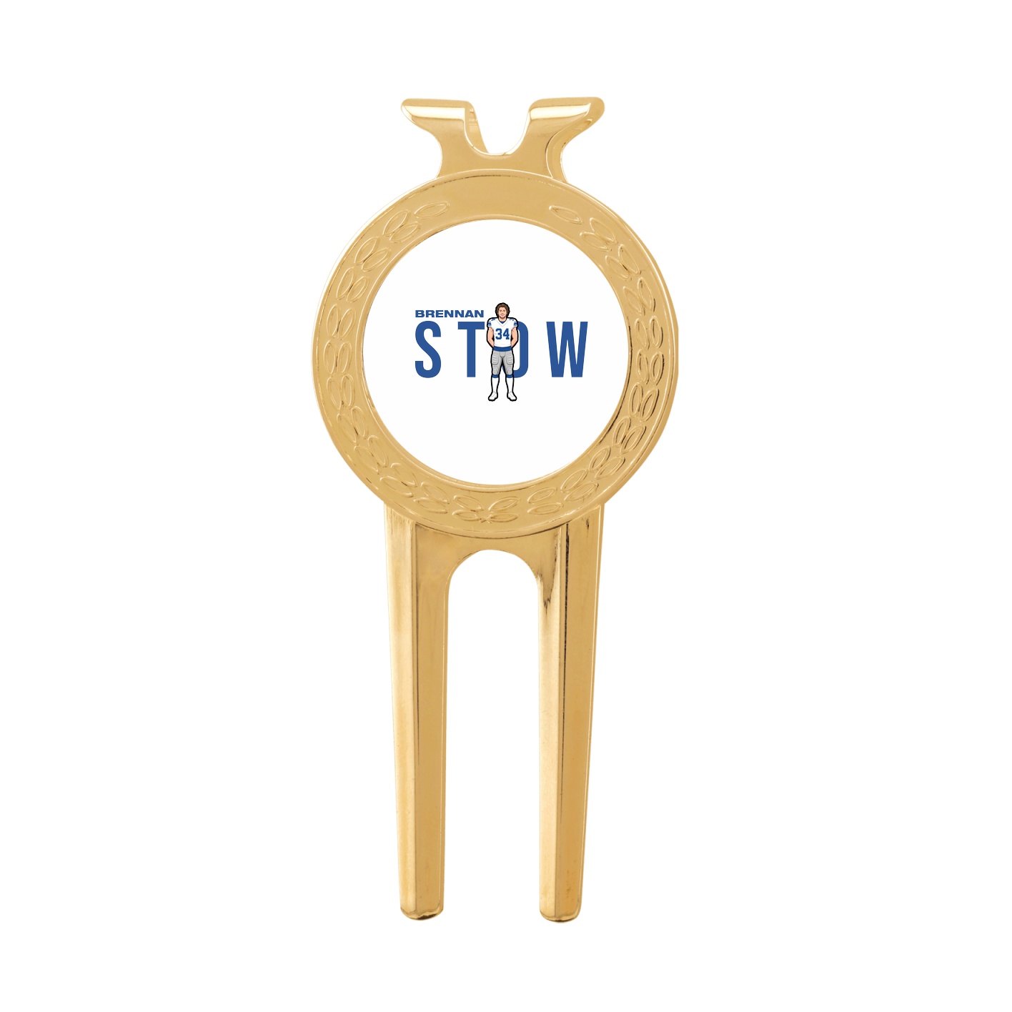 Divot Tool with Ball Marker — Player Name in Classic